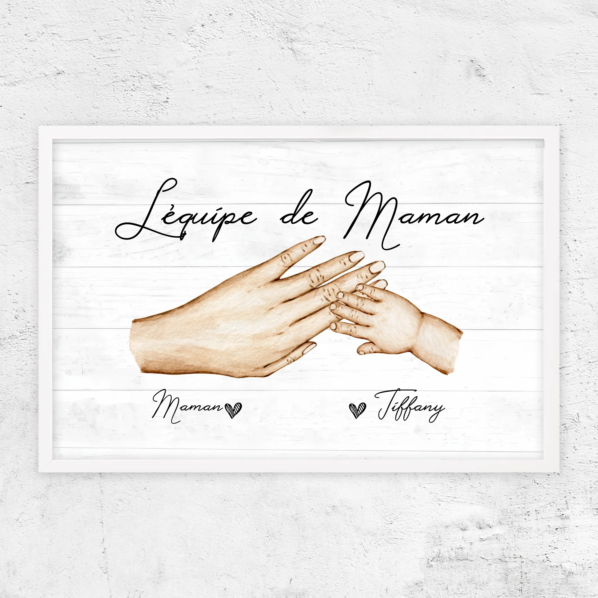 Poster personnalisé "L'équipe de Maman"