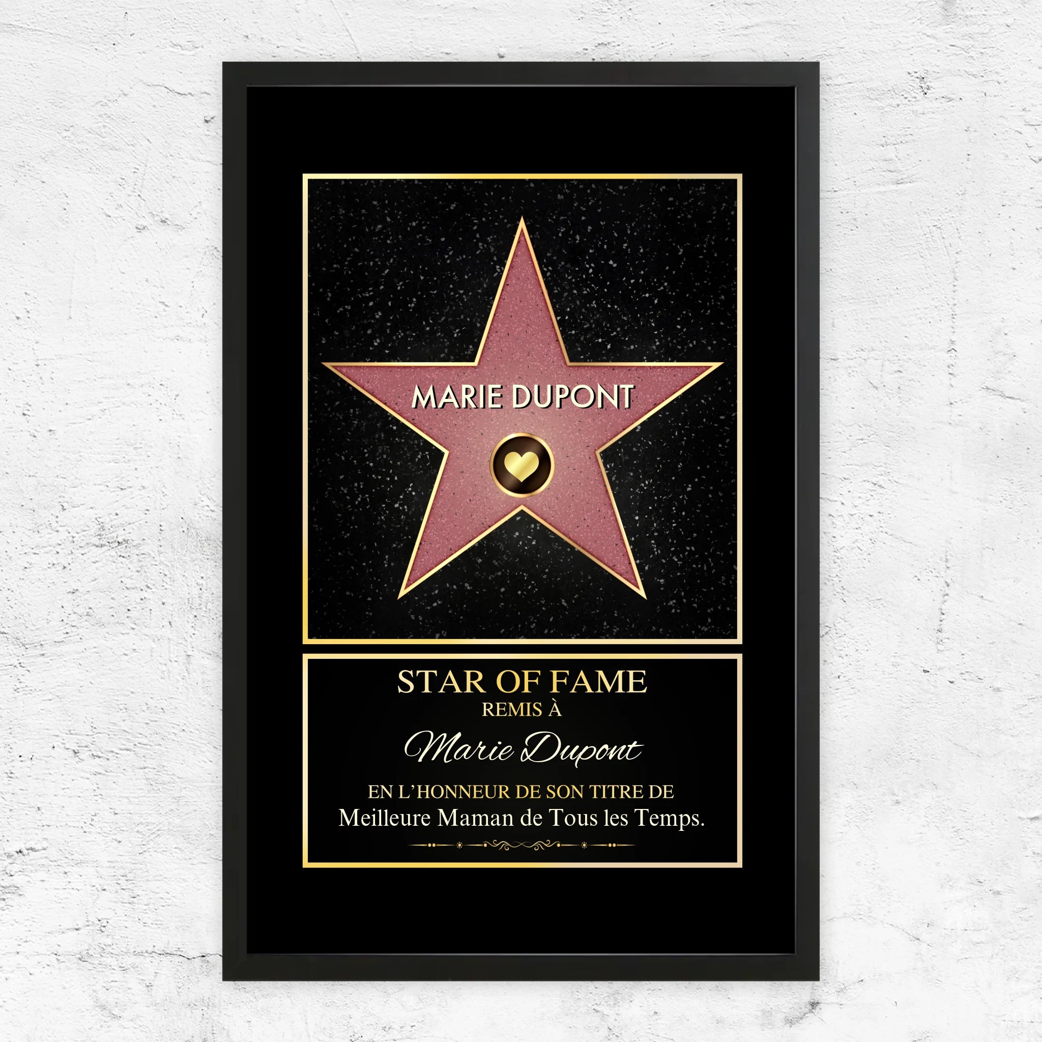 Poster personnalisé "Star of Fame"
