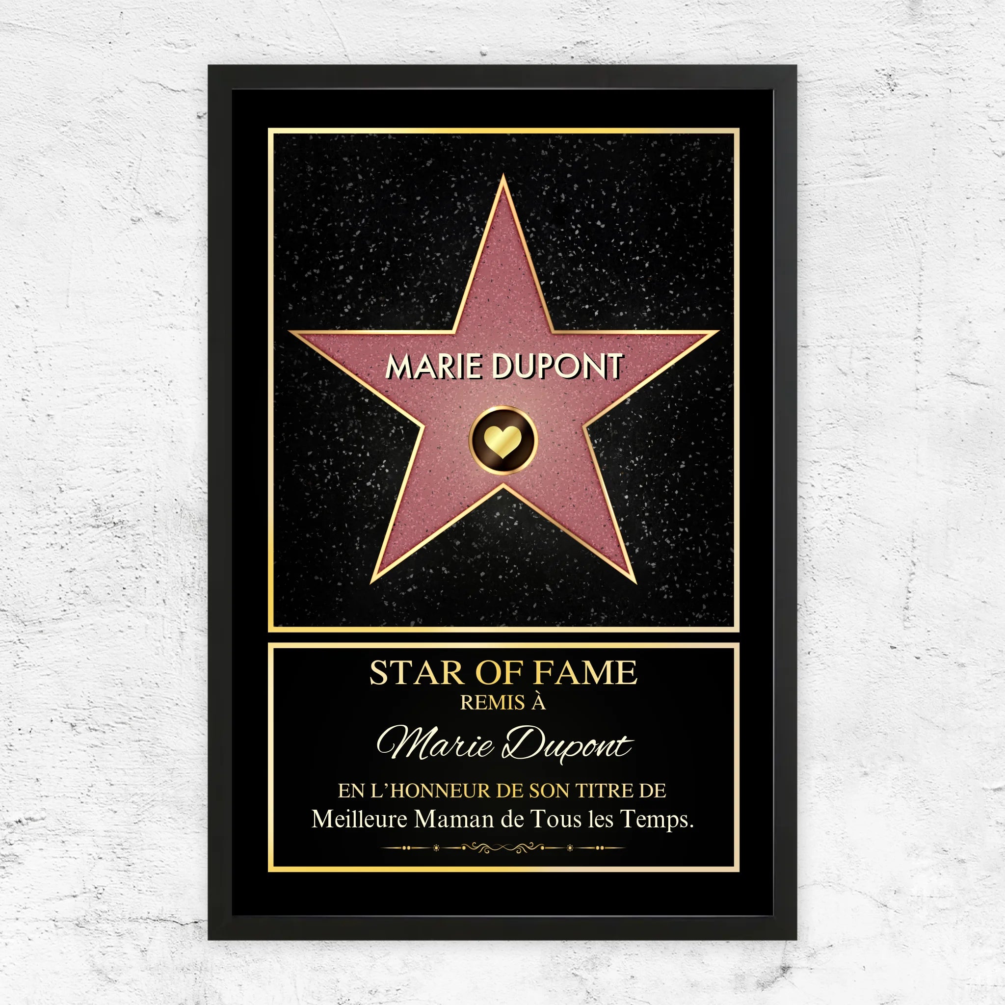 Poster personnalisé "Star of Fame"