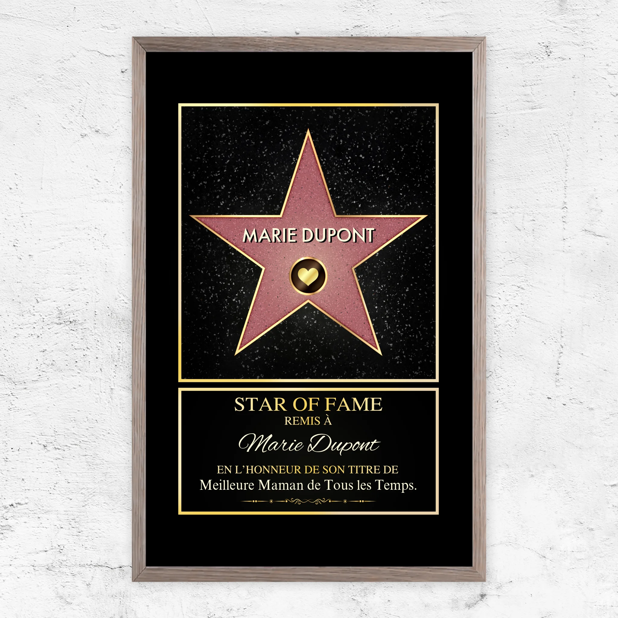 Poster personnalisé "Star of Fame"