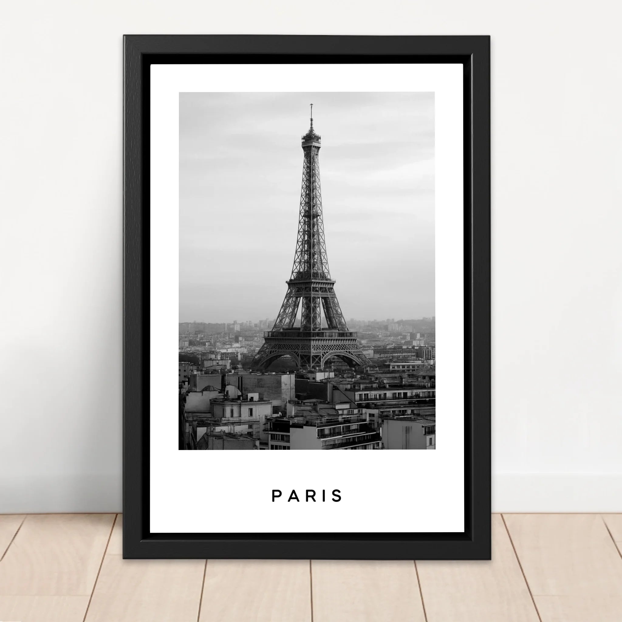 Toile personnalisée – Paysage urbain noir et blanc Voyage