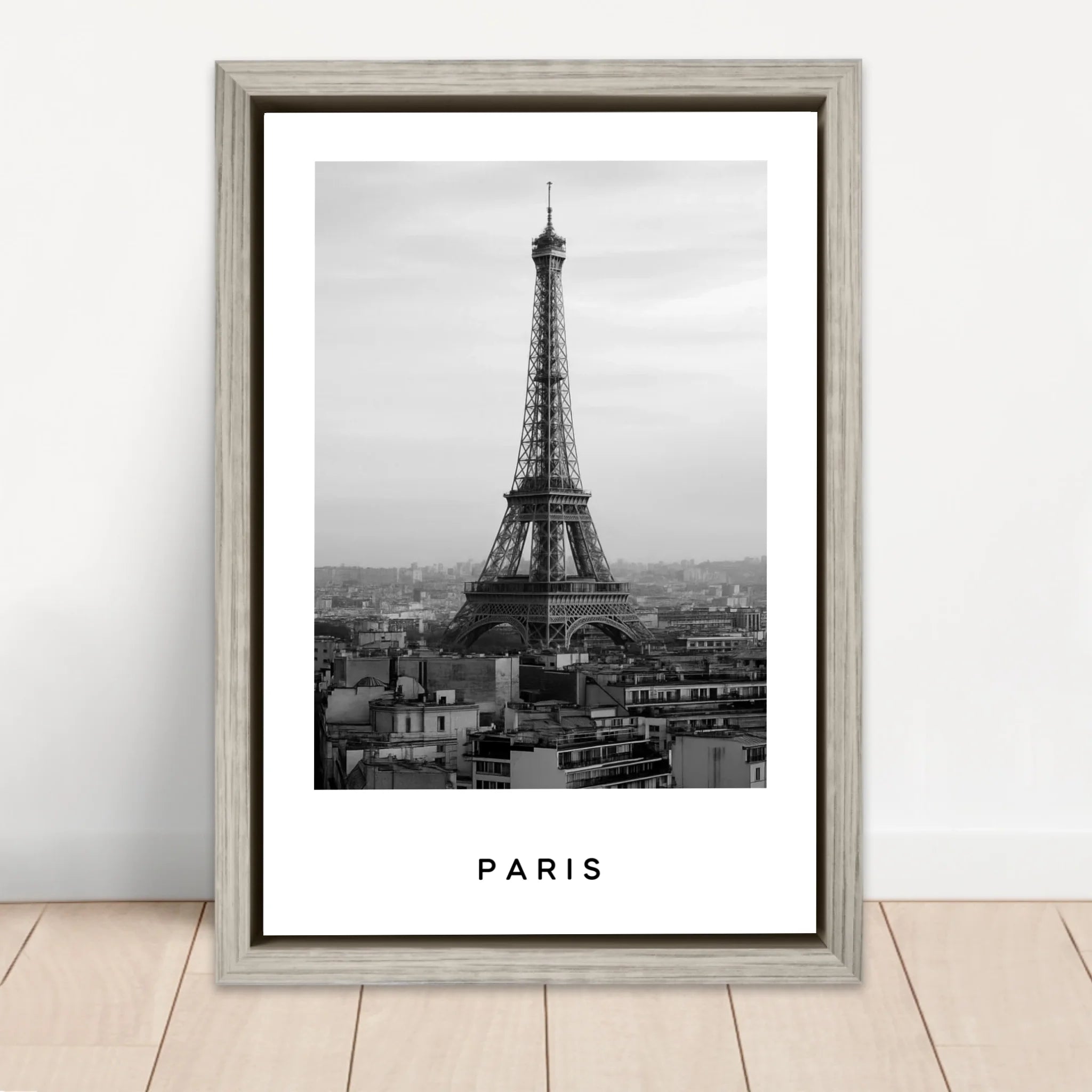 Toile personnalisée – Paysage urbain noir et blanc Voyage