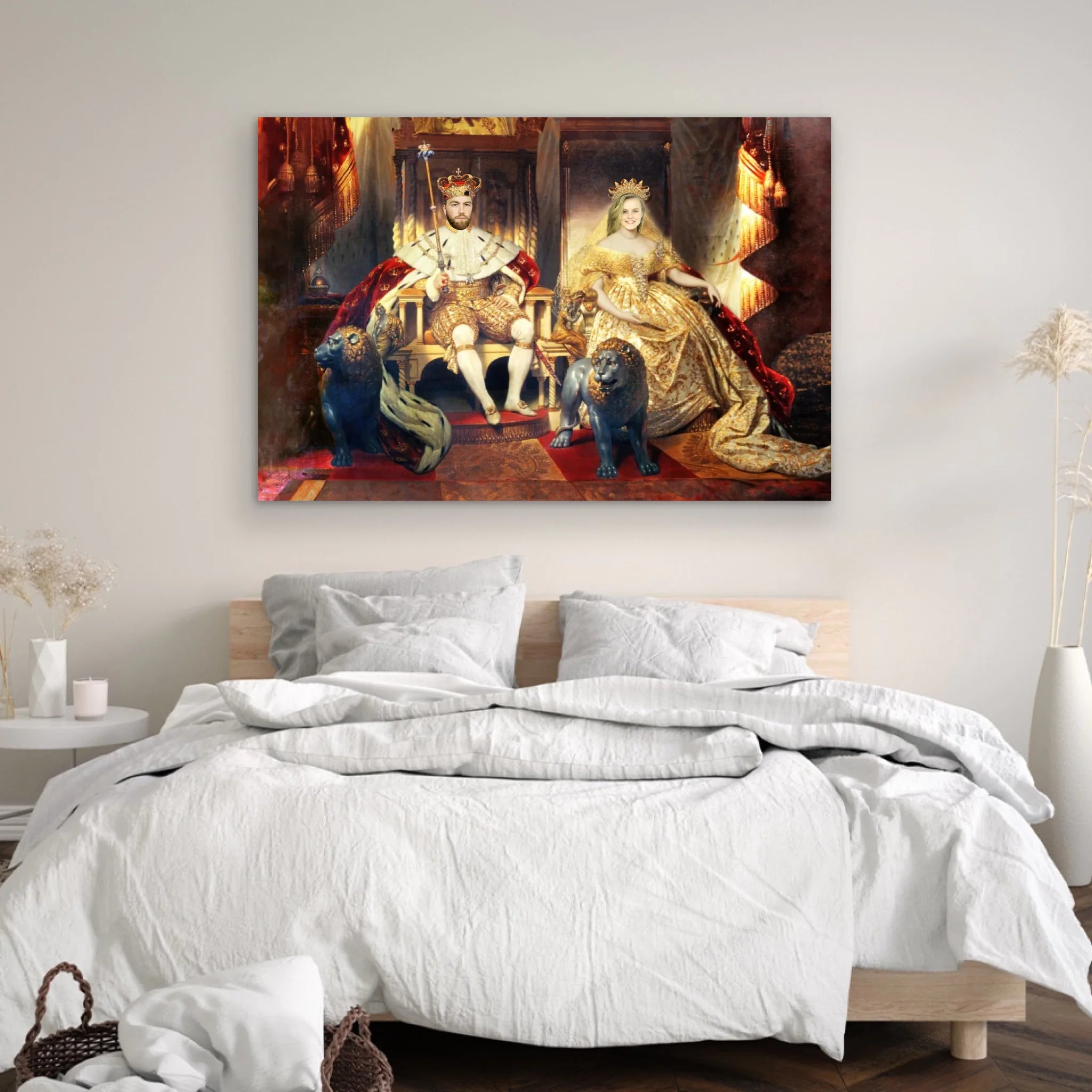 Toile personnalisée – Le Roi et la Reine