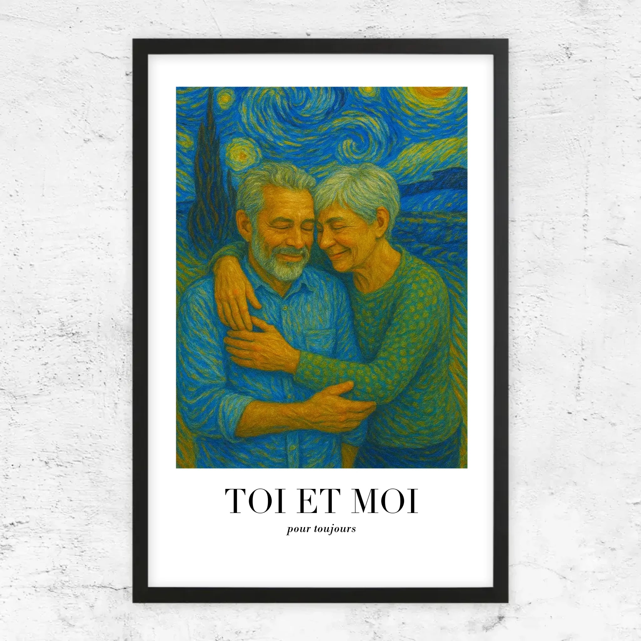 Poster personnalisé – Toi et moi en art de Van Gogh, on gère ça