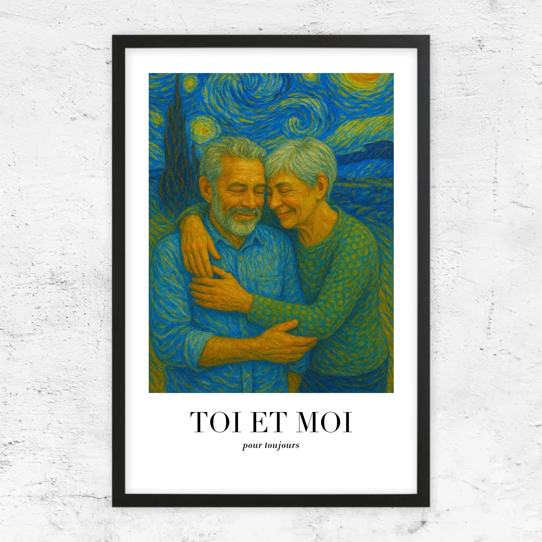 Poster personnalisé – Toi et moi en art de Van Gogh, on gère ça