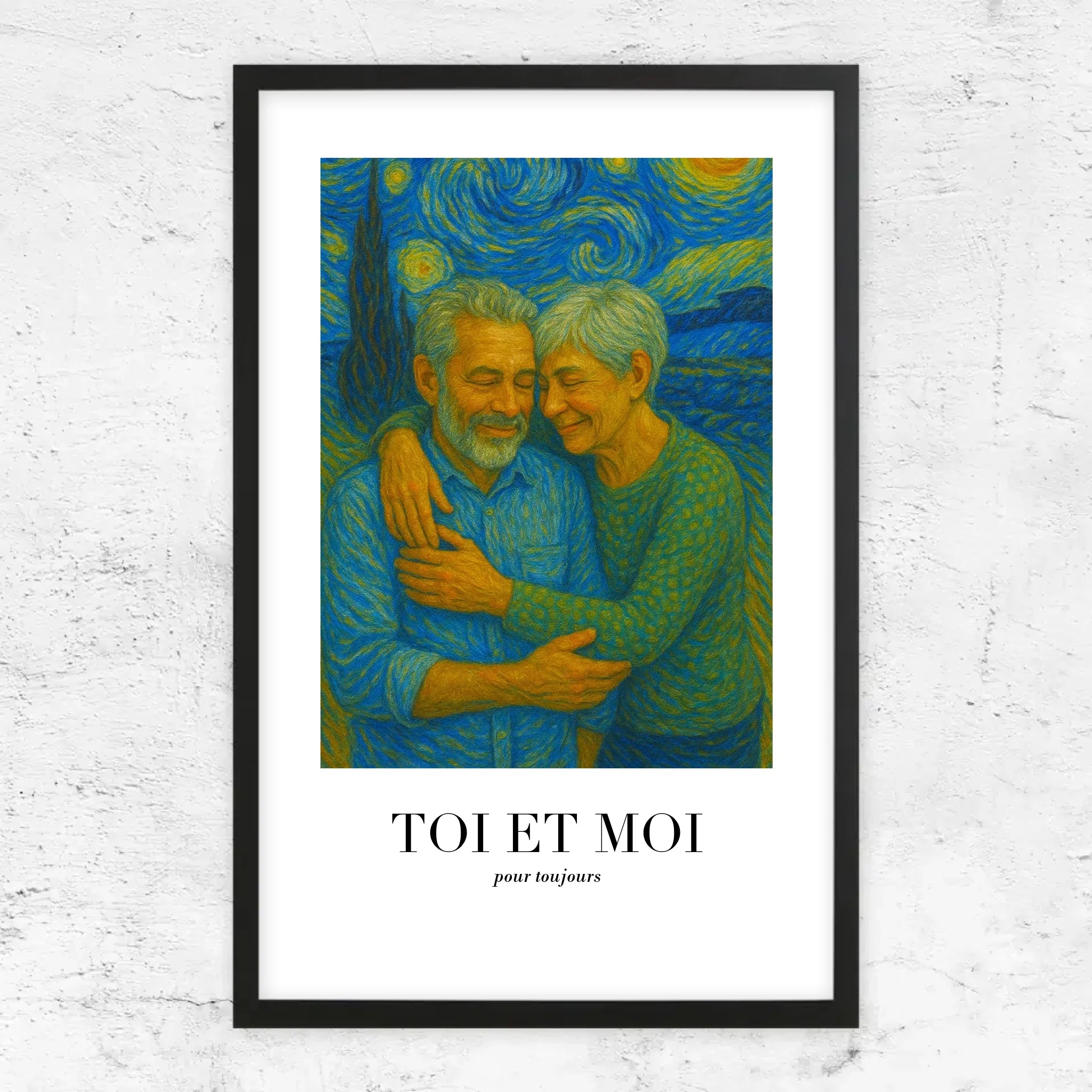Poster personnalisé – Toi et moi en art de Van Gogh, on gère ça