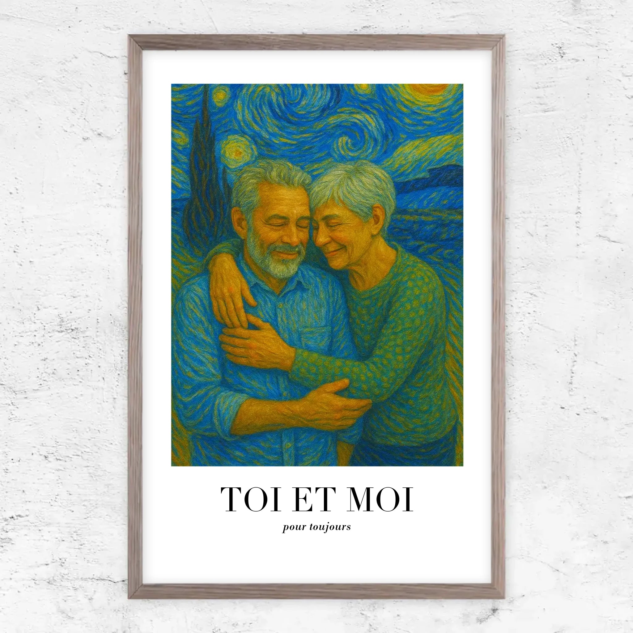 Poster personnalisé – Toi et moi en art de Van Gogh, on gère ça