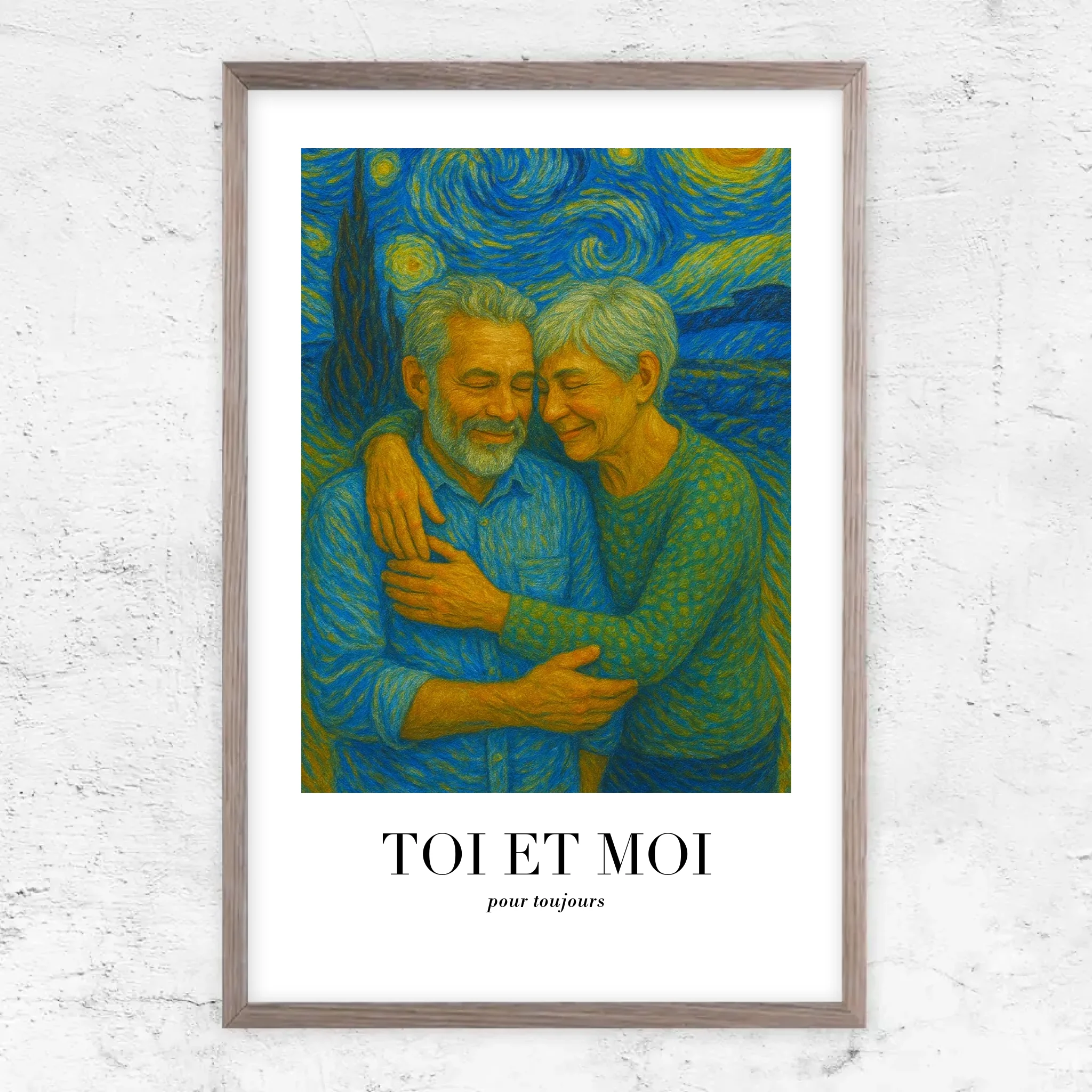 Poster personnalisé – Toi et moi en art de Van Gogh, on gère ça