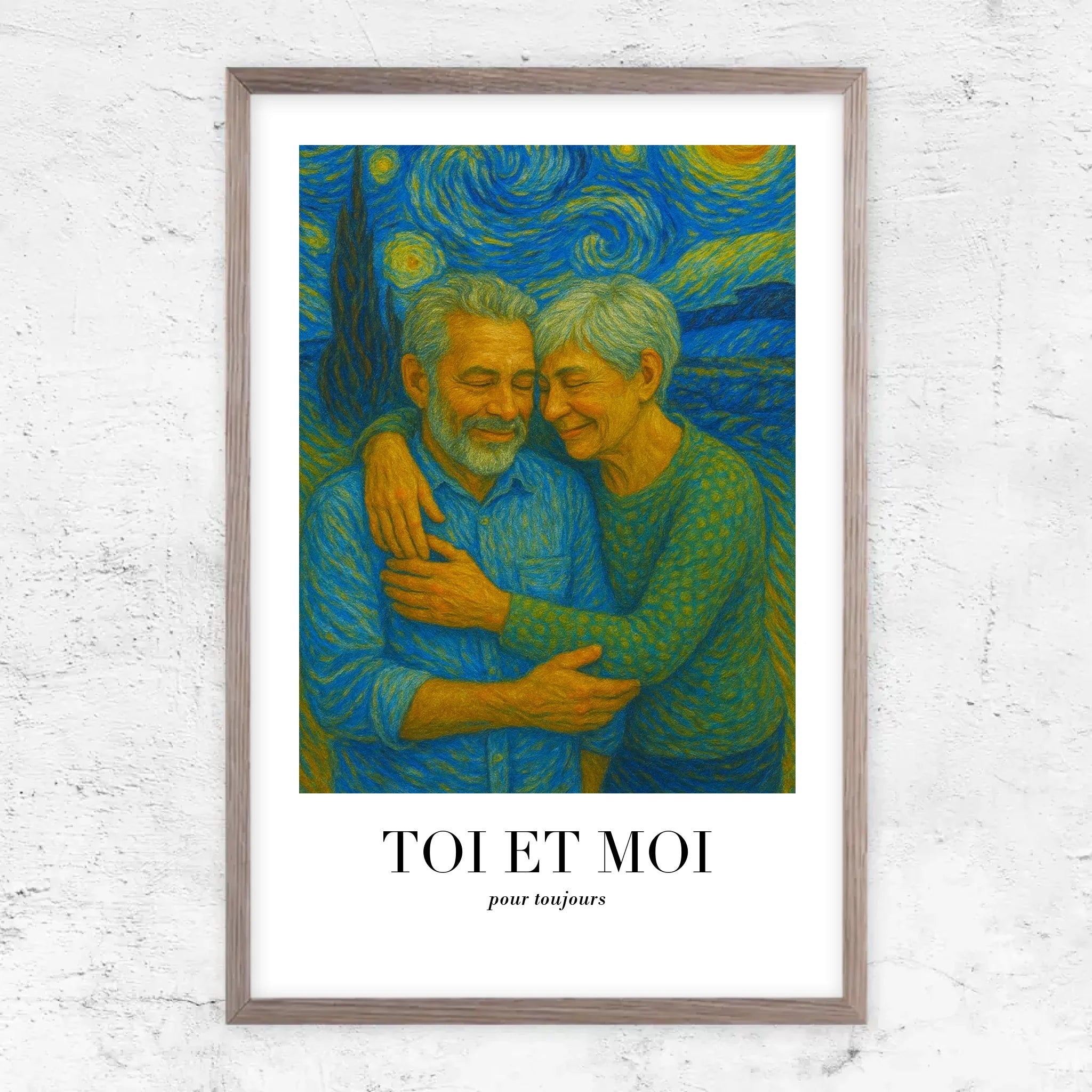 Poster personnalisé – Toi et moi en art de Van Gogh, on gère ça