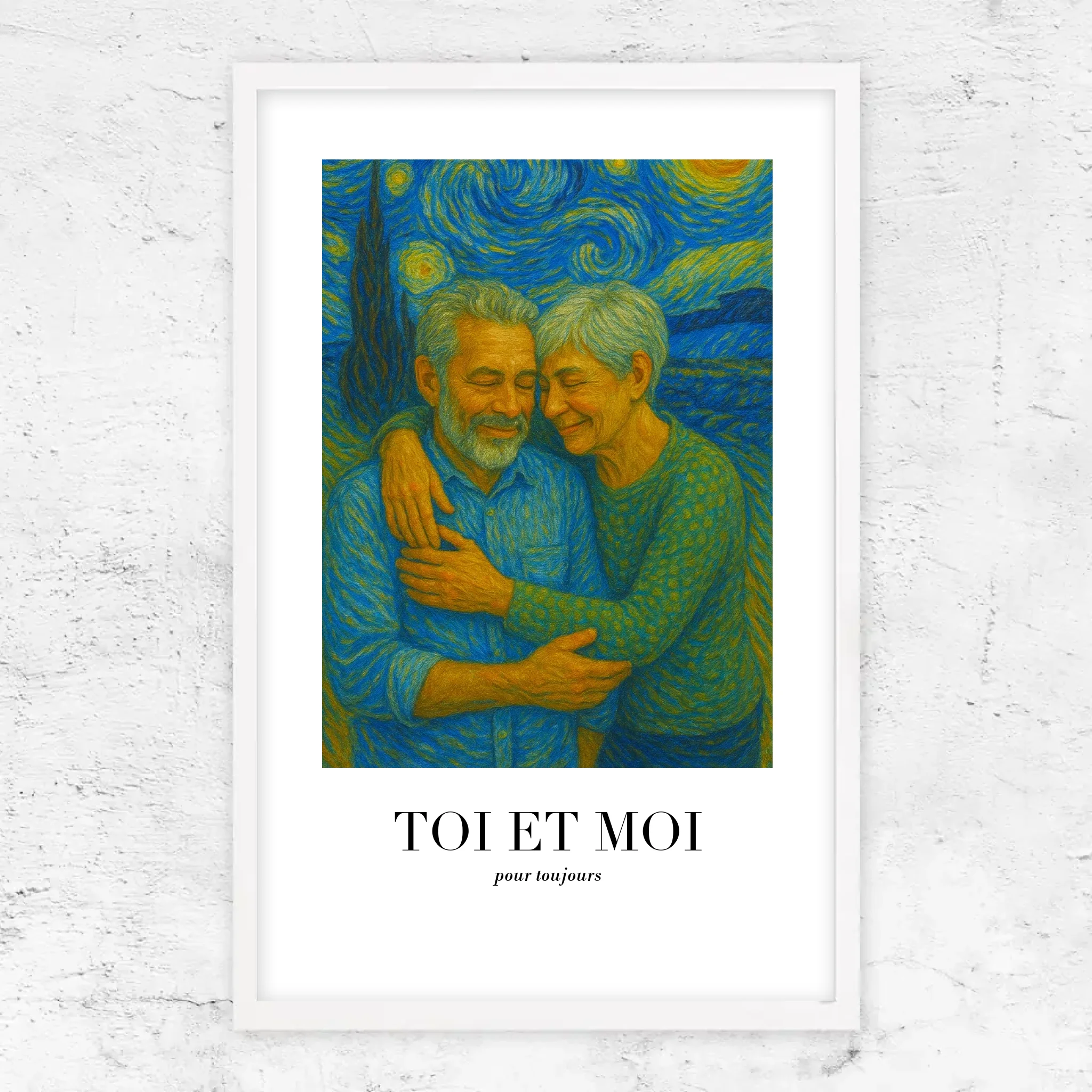 Poster personnalisé – Toi et moi en art de Van Gogh, on gère ça
