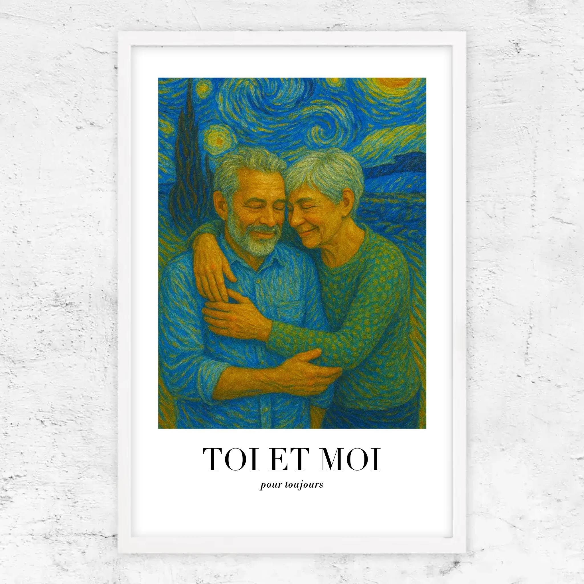 Poster personnalisé – Toi et moi en art de Van Gogh, on gère ça