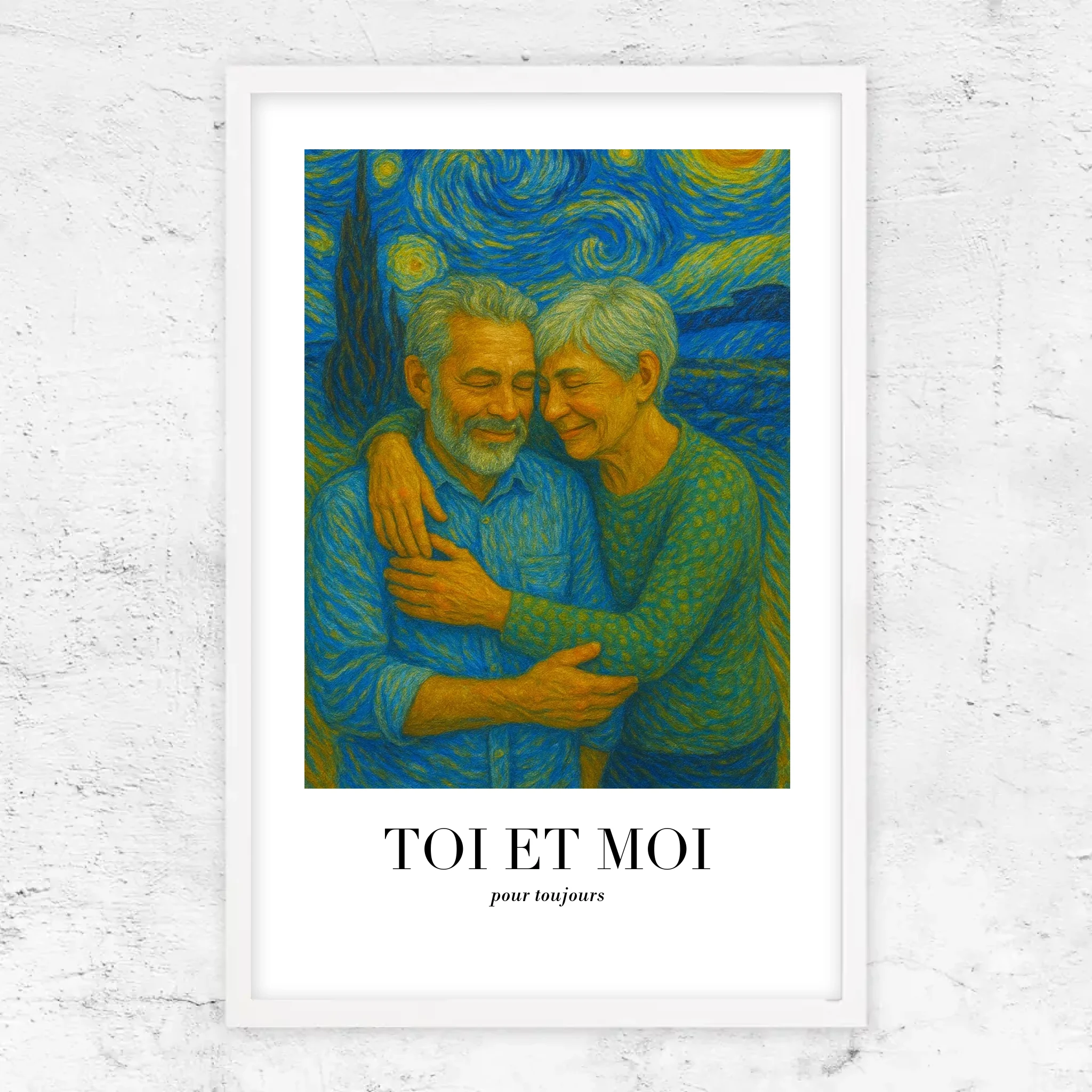 Poster personnalisé – Toi et moi en art de Van Gogh, on gère ça