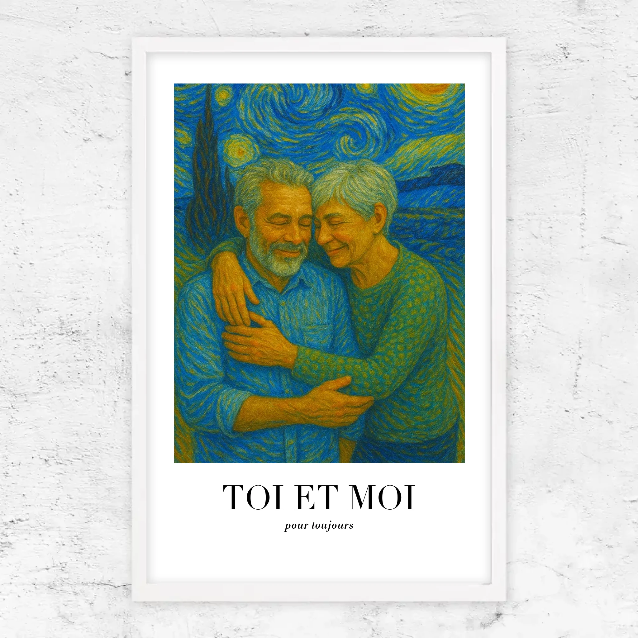 Poster personnalisé – Toi et moi en art de Van Gogh, on gère ça