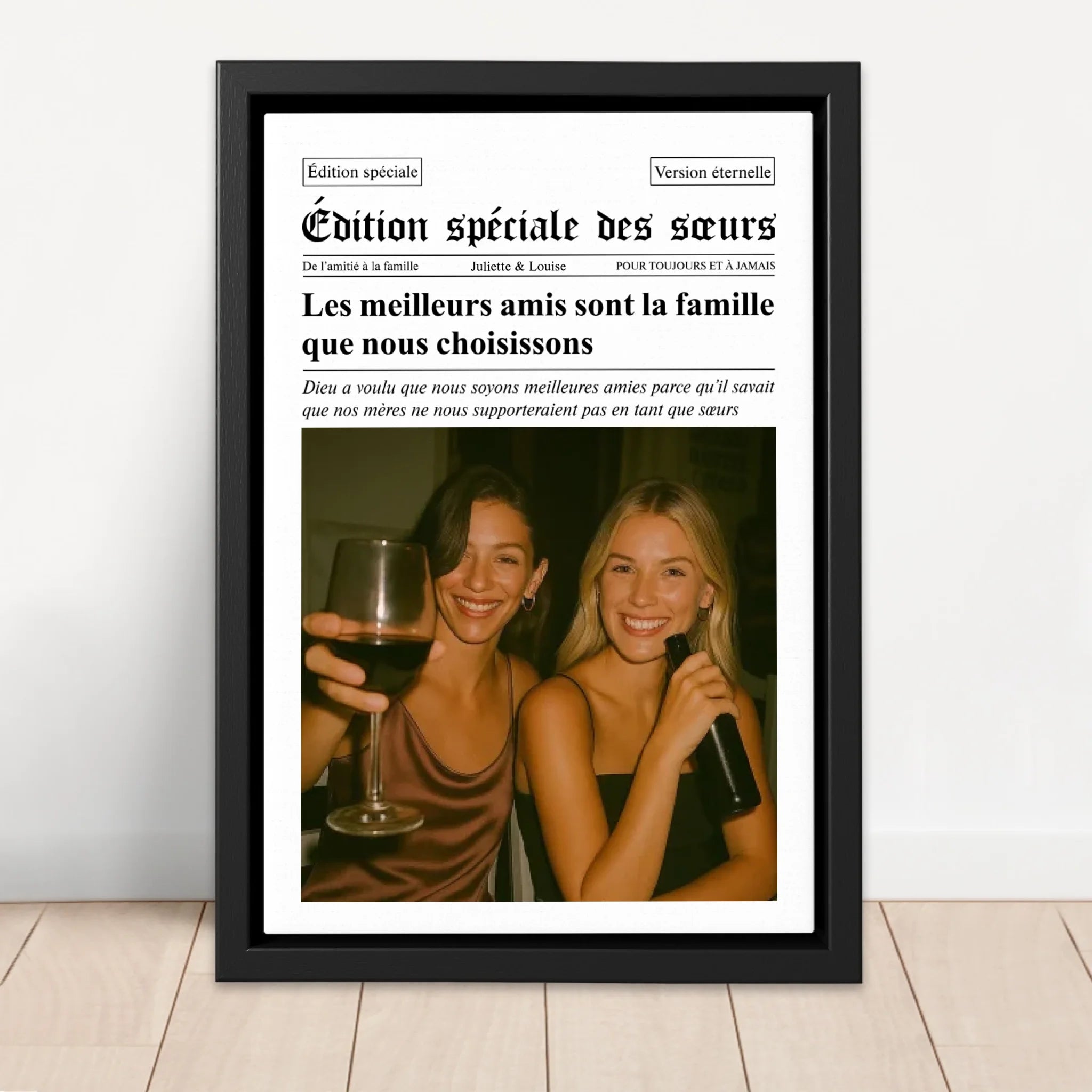 Toile personnalisée – Journal – The BFF Times