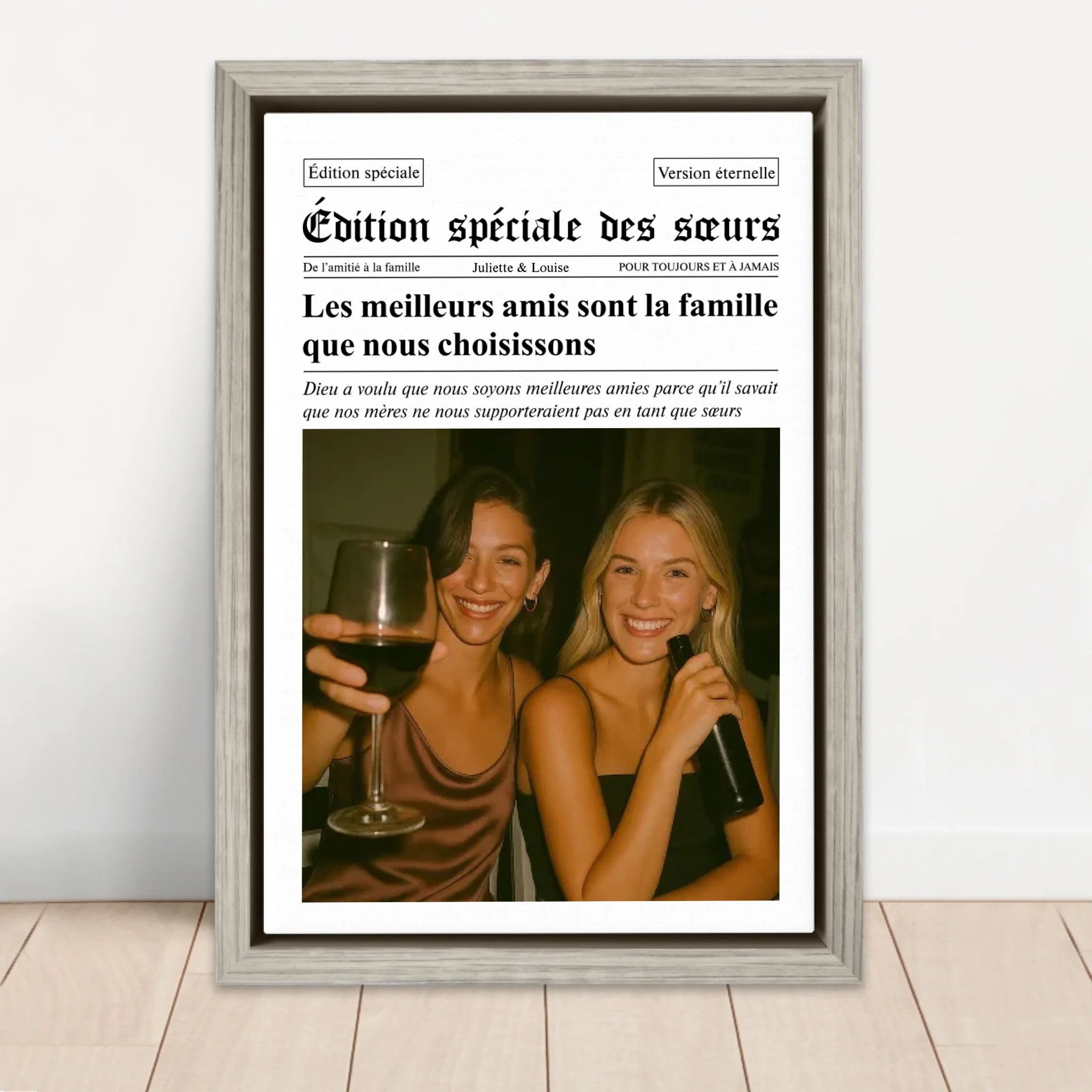 Toile personnalisée – Journal – The BFF Times