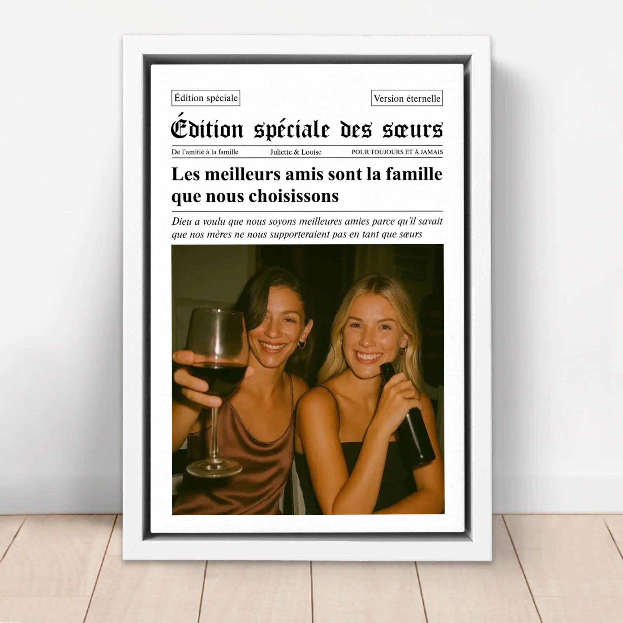 Toile personnalisée – Journal – The BFF Times
