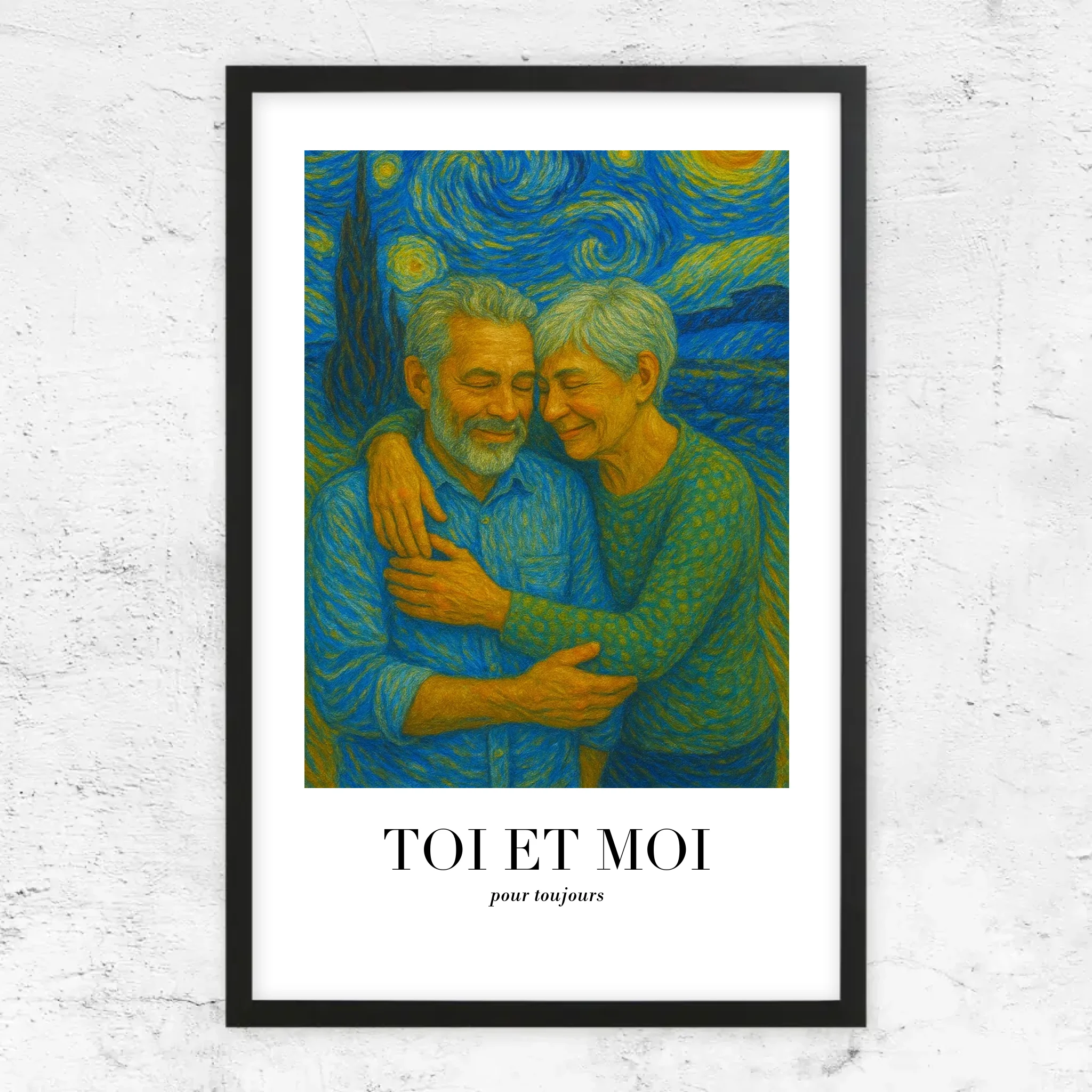 Poster personnalisé – Toi et moi en art de Van Gogh, on gère ça