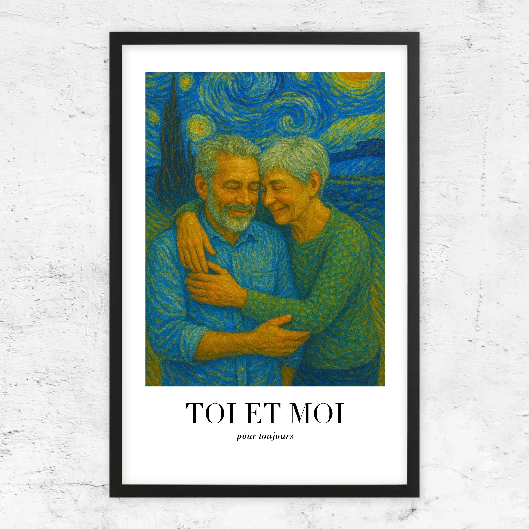 Poster personnalisé – Toi et moi en art de Van Gogh, on gère ça