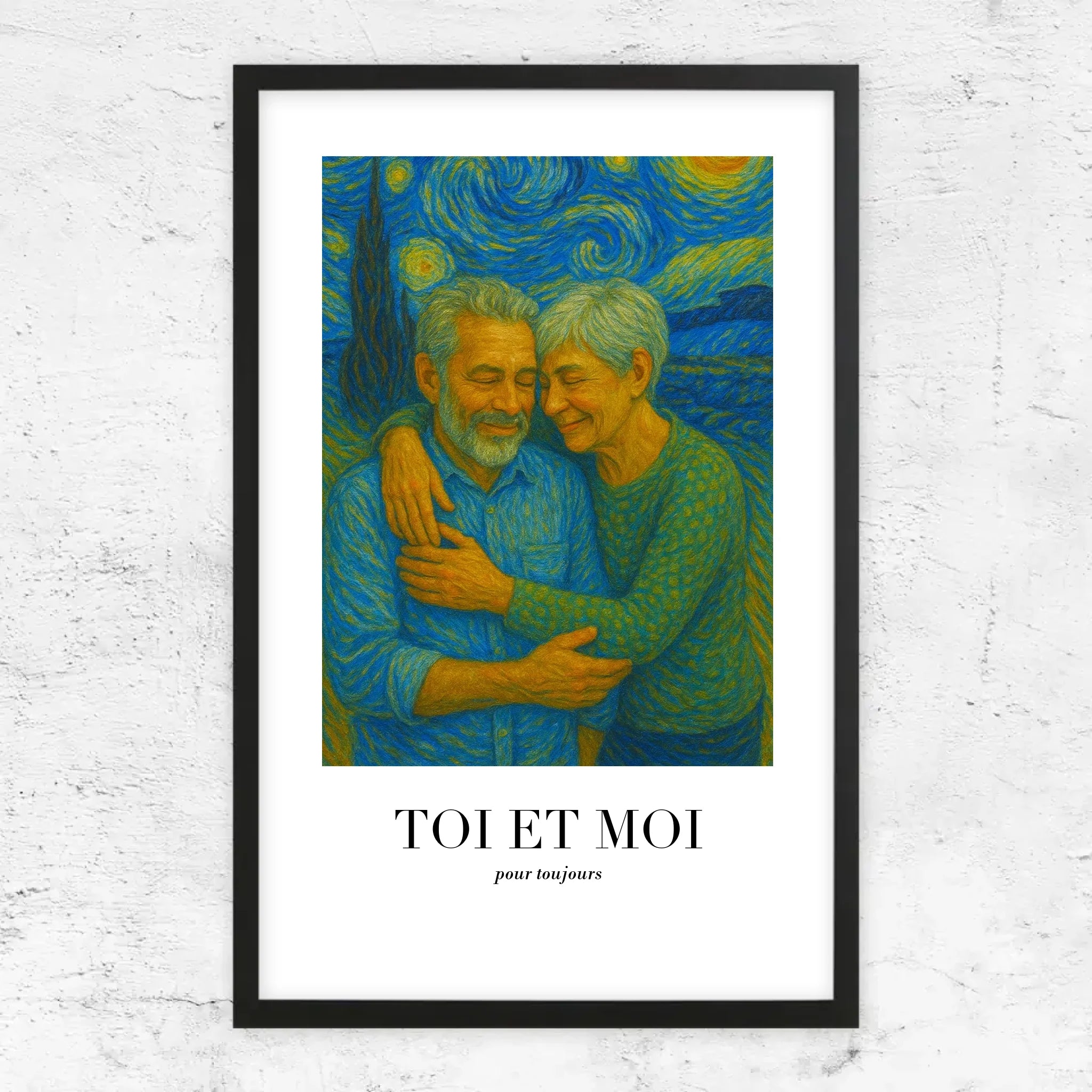 Poster personnalisé – Toi et moi en art de Van Gogh, on gère ça