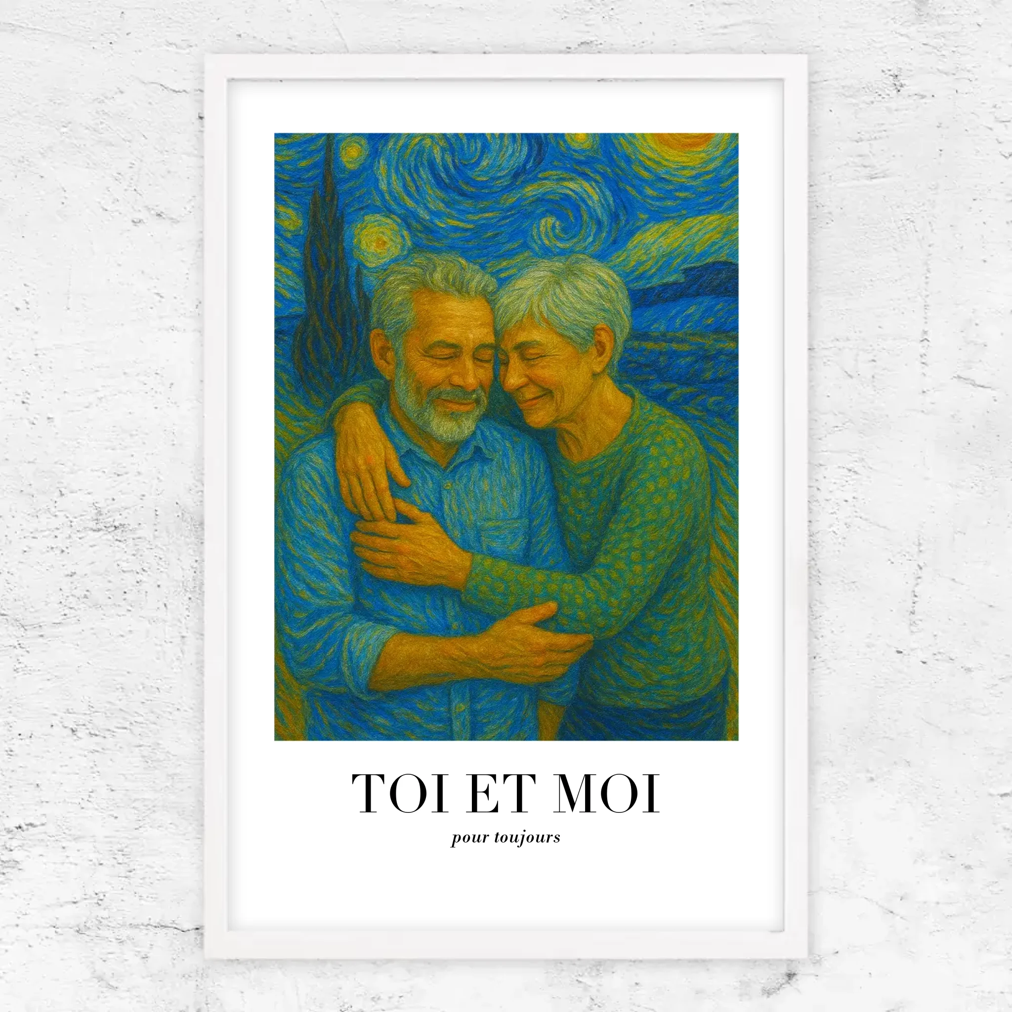 Poster personnalisé – Toi et moi en art de Van Gogh, on gère ça