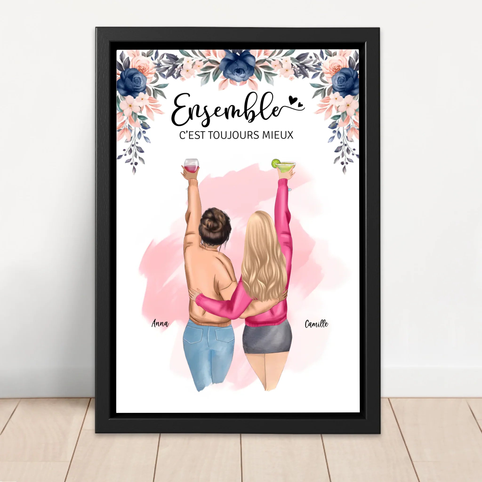 Toile personnalisée – Meilleurs amis pour toujours