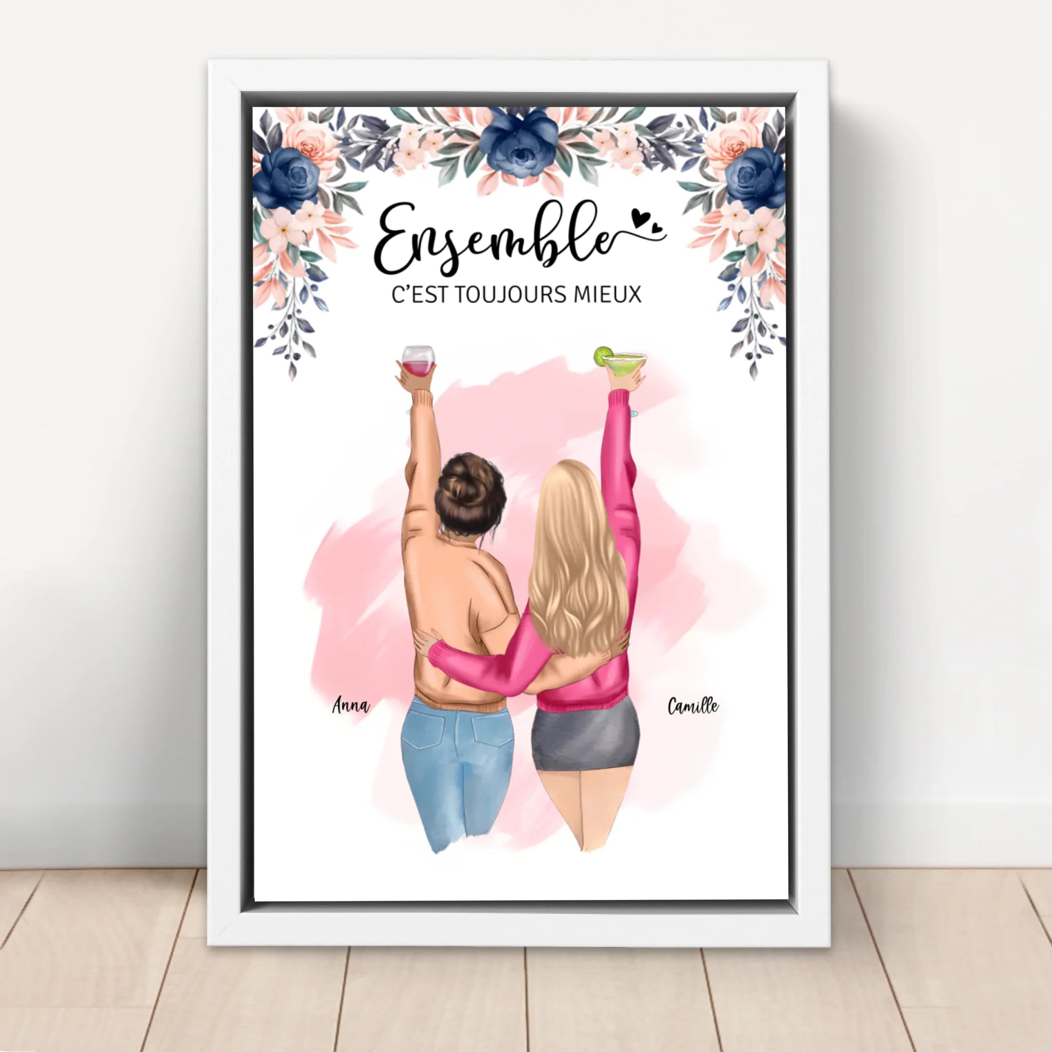 Toile personnalisée – Meilleurs amis pour toujours