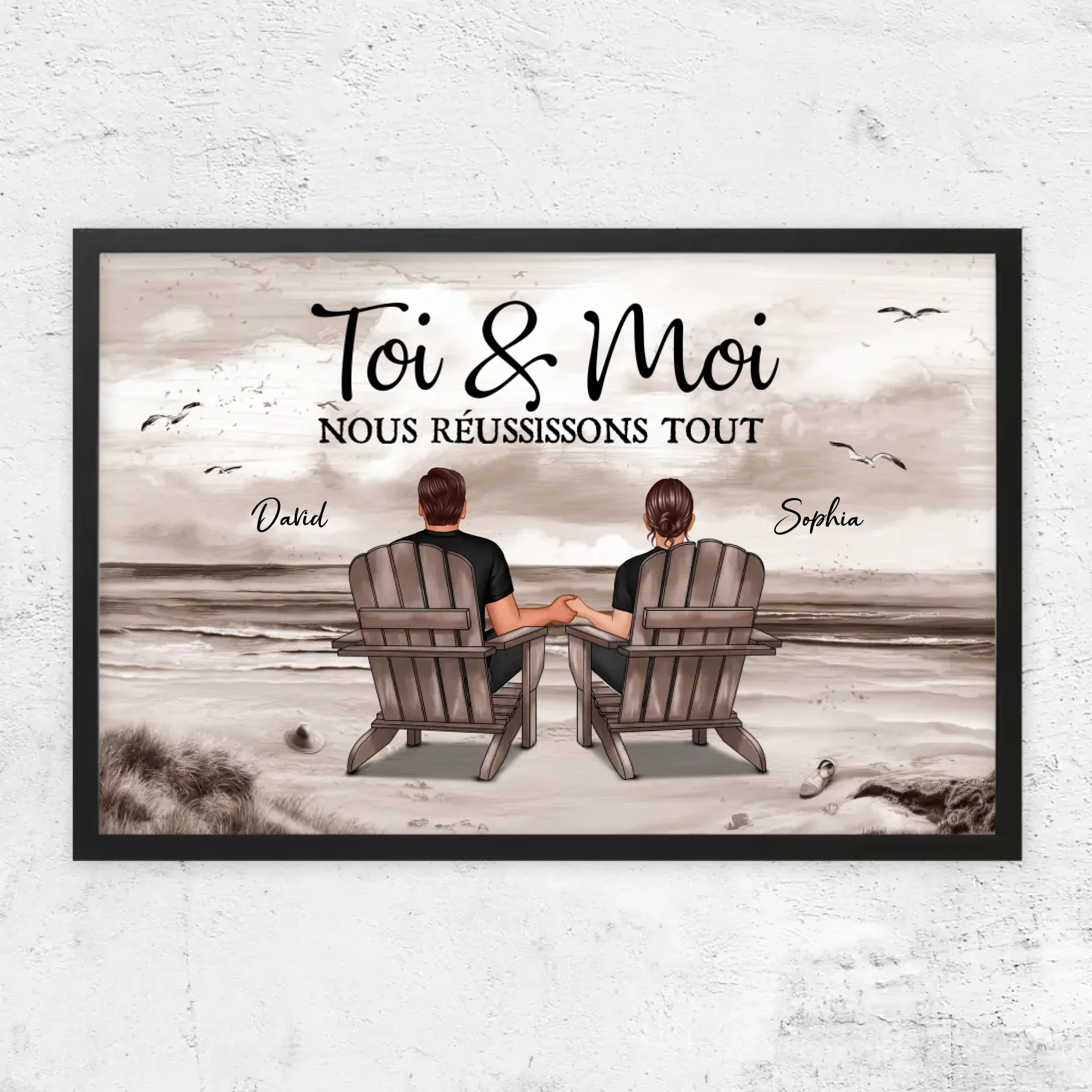 Poster personnalisé “Toi et moi, on peut tout faire”