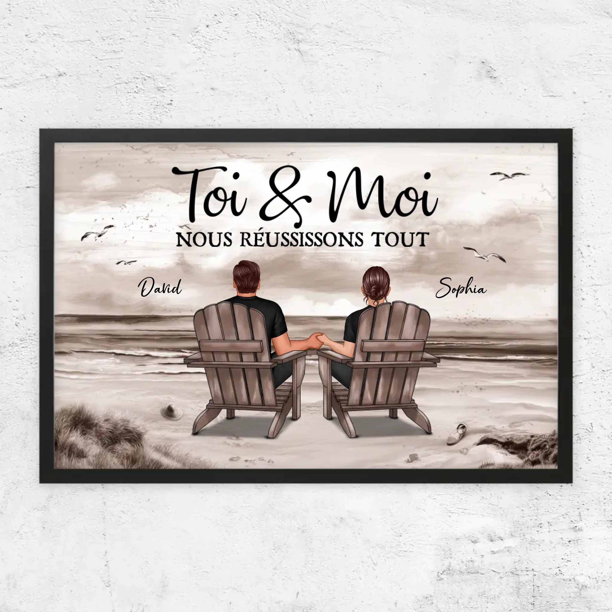 Poster personnalisé “Toi et moi, on peut tout faire”