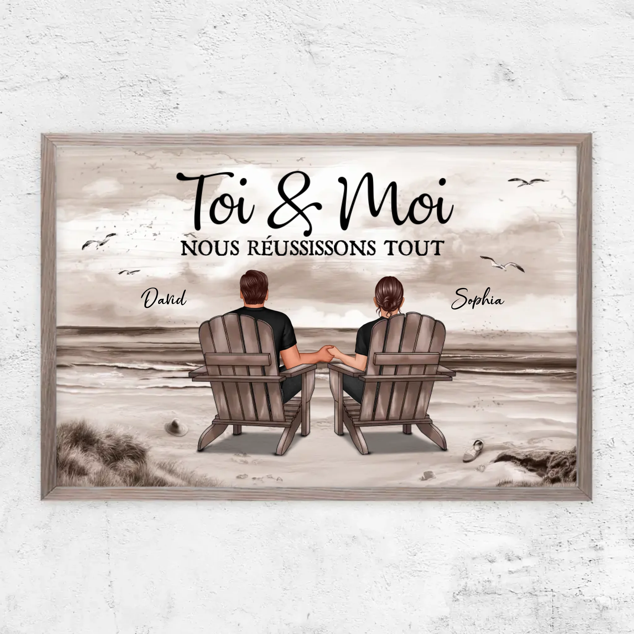 Poster personnalisé “Toi et moi, on peut tout faire”