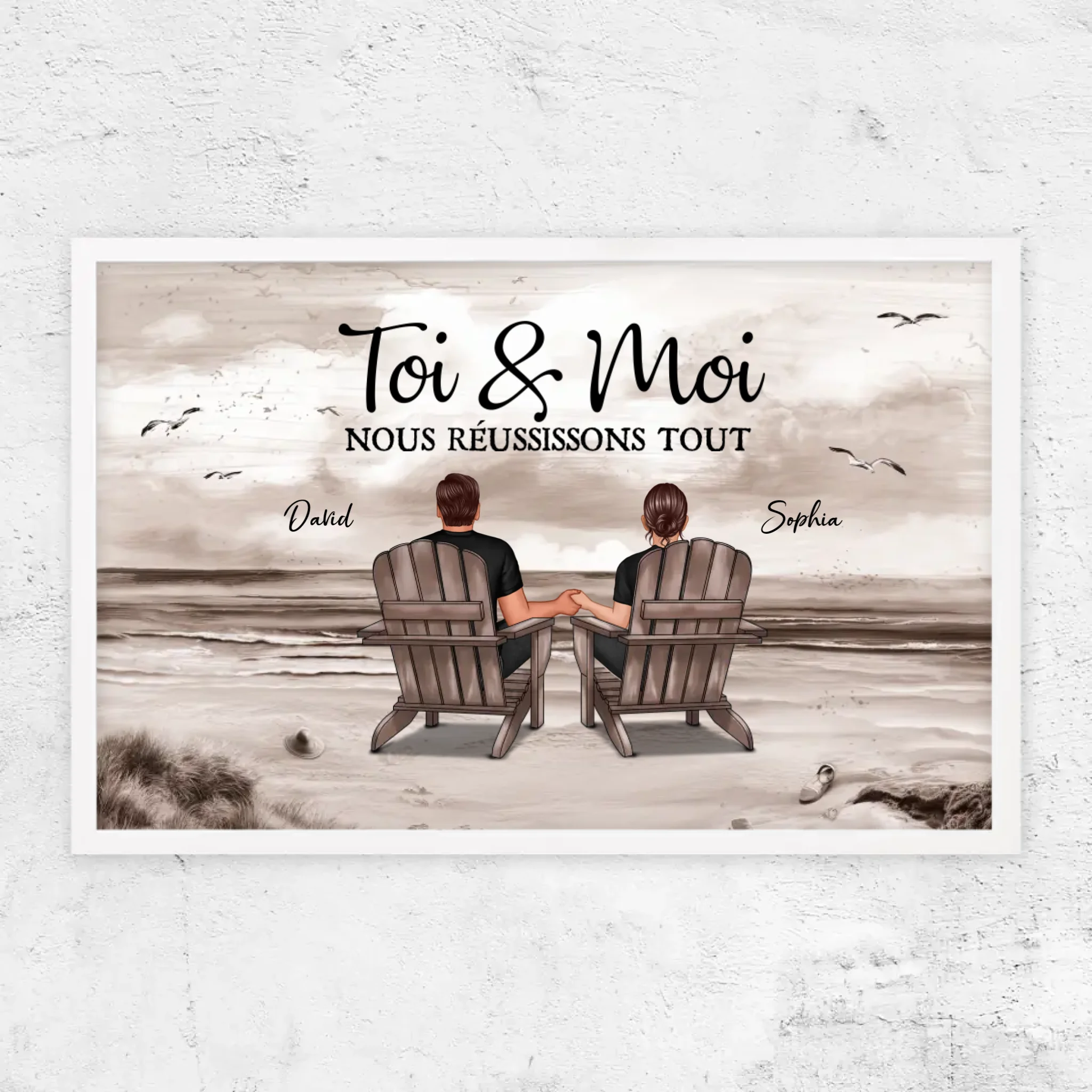 Poster personnalisé “Toi et moi, on peut tout faire”