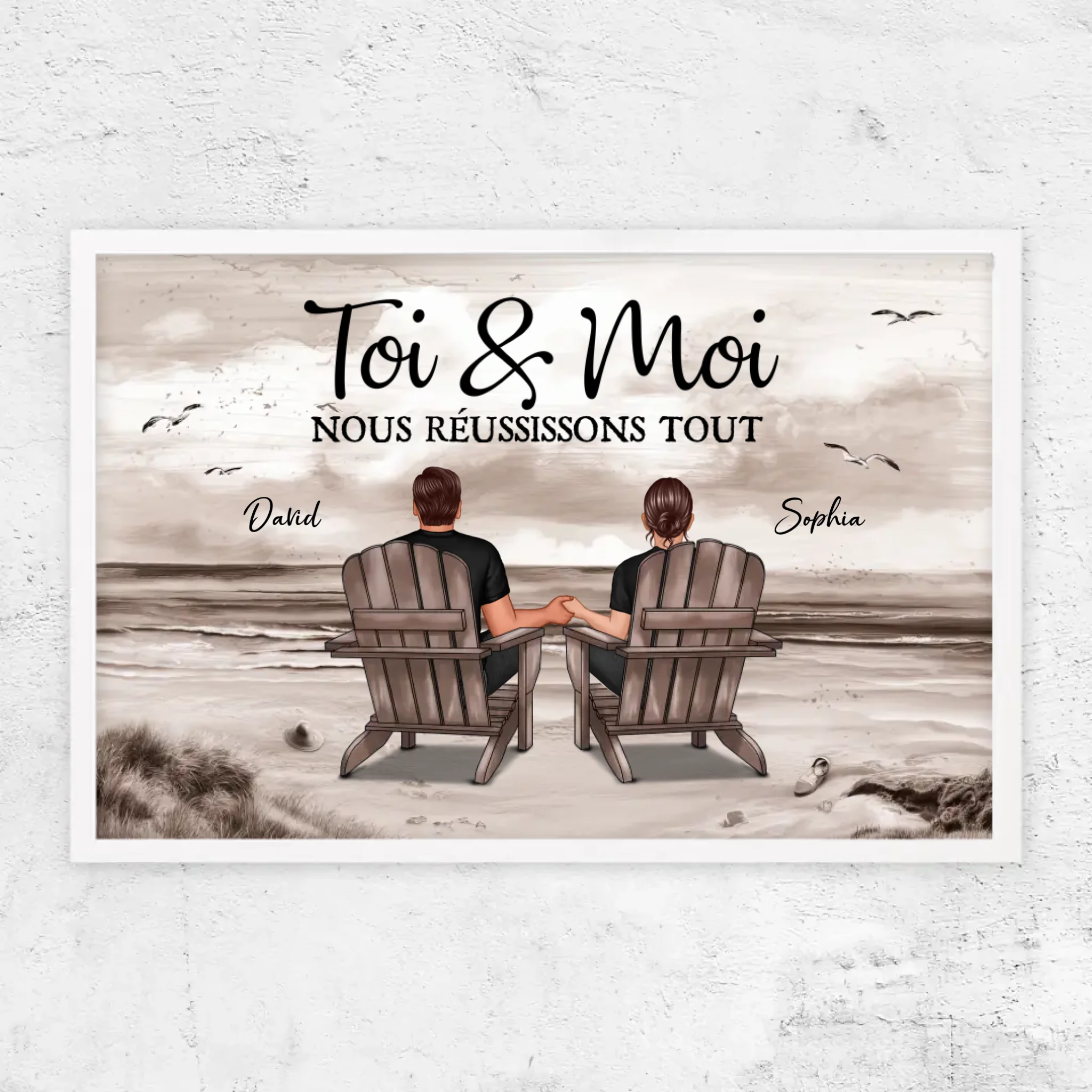 Poster personnalisé “Toi et moi, on peut tout faire”