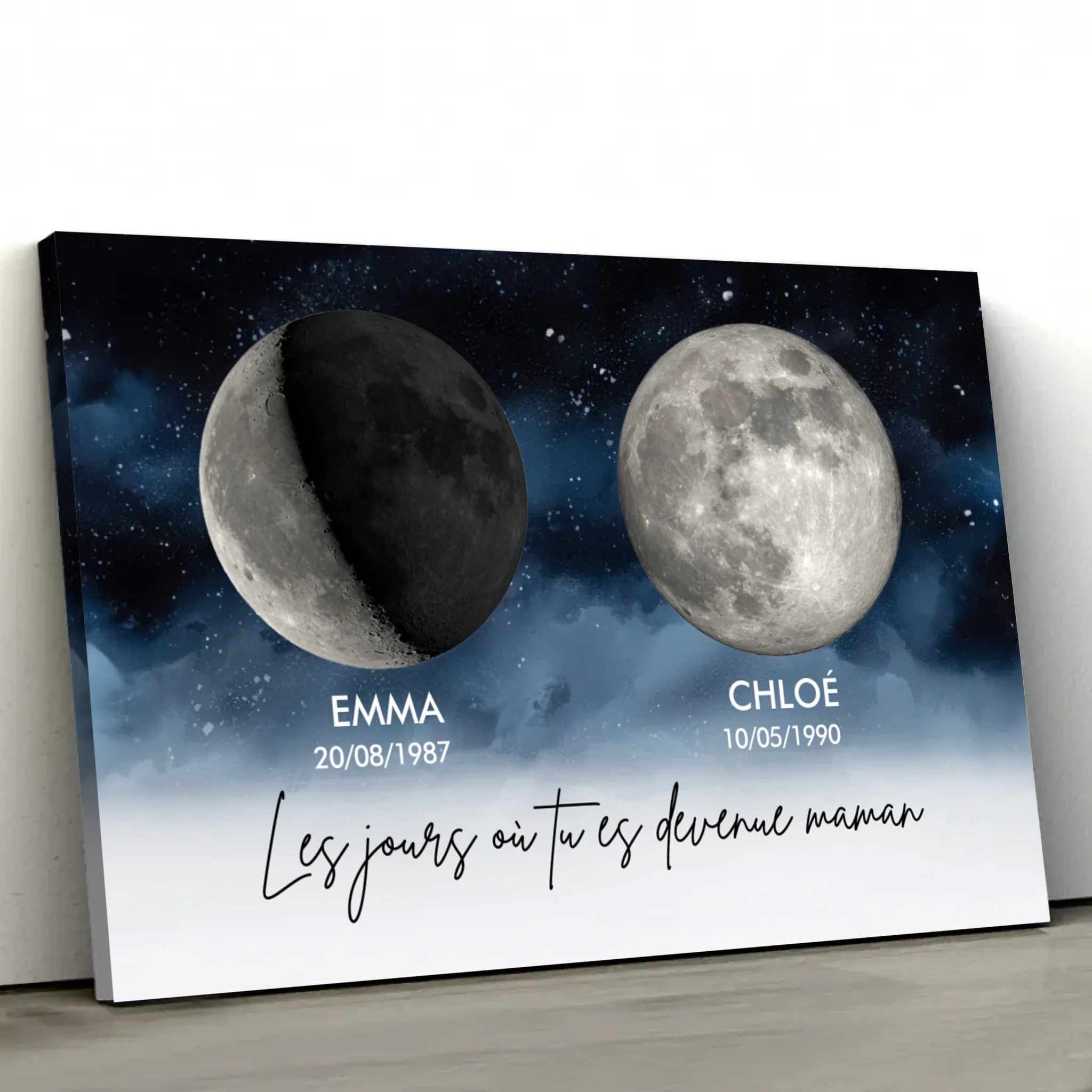 Toile personnalisée "Les jours où vous êtes devenus nos parents"