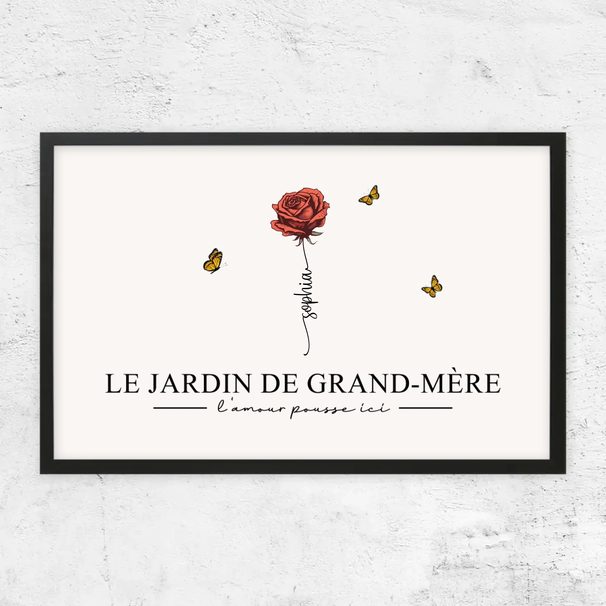 Poster personnalisé "Le jardin de grand-mère”