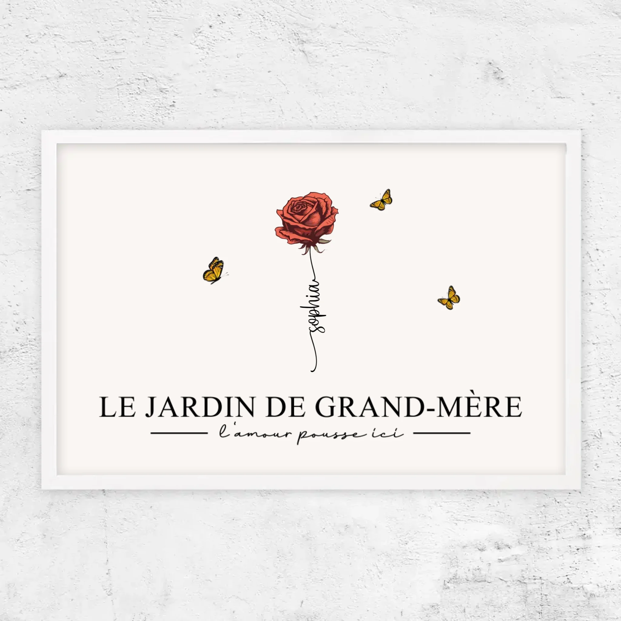 Poster personnalisé "Le jardin de grand-mère”