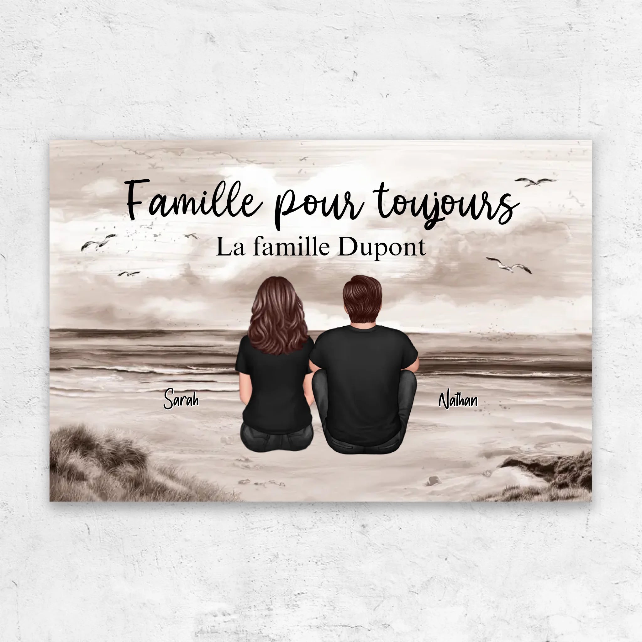 Toile personnalisée “Famille pour Toujours“