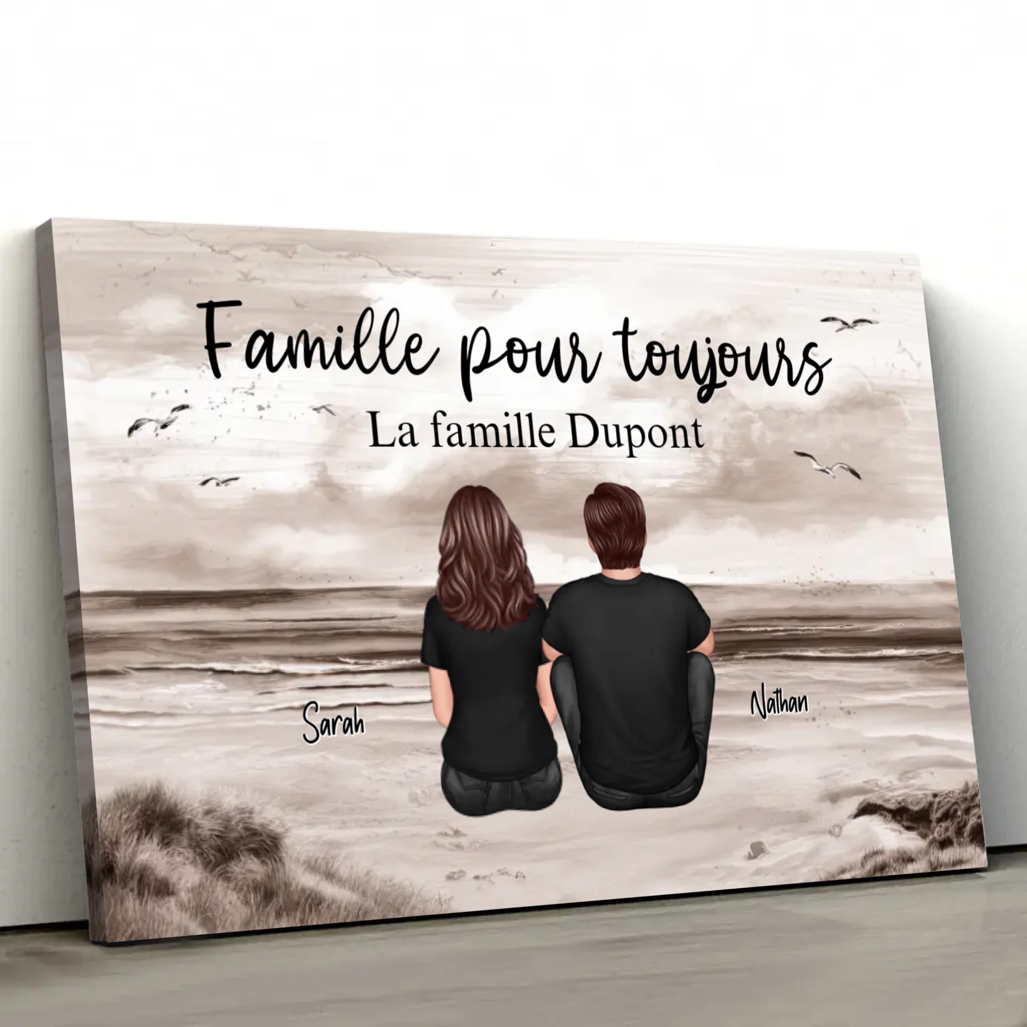 Toile personnalisée “Famille pour Toujours“