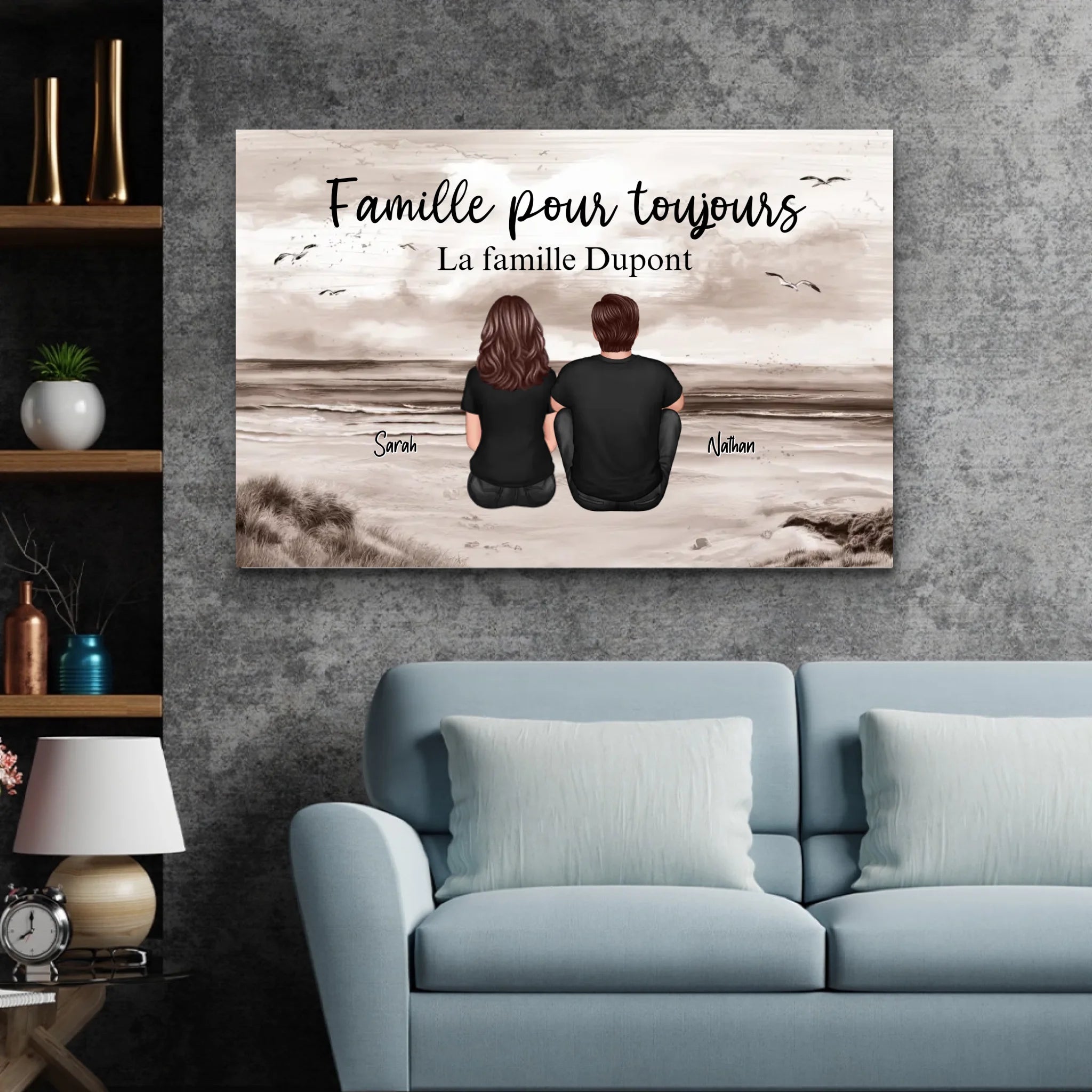 Toile personnalisée “Famille pour Toujours“