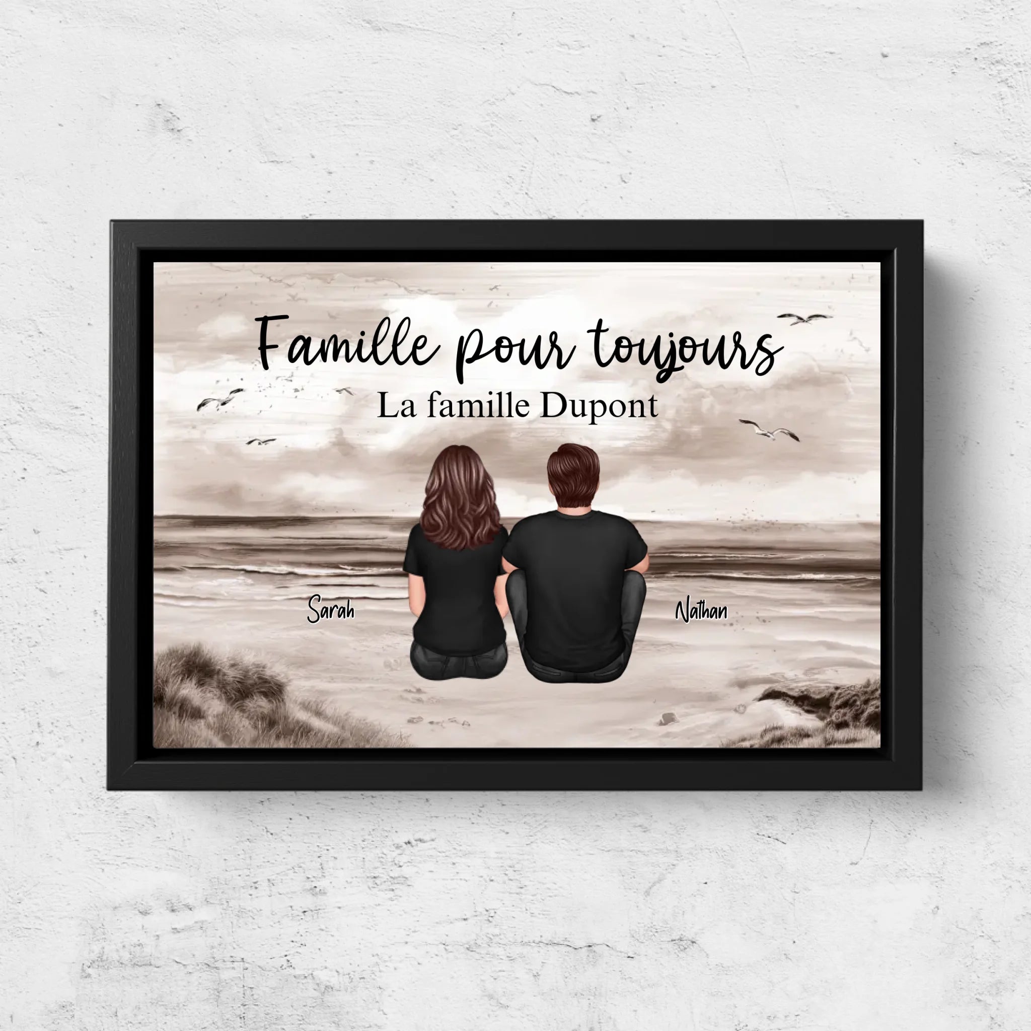 Toile personnalisée “Famille pour Toujours“