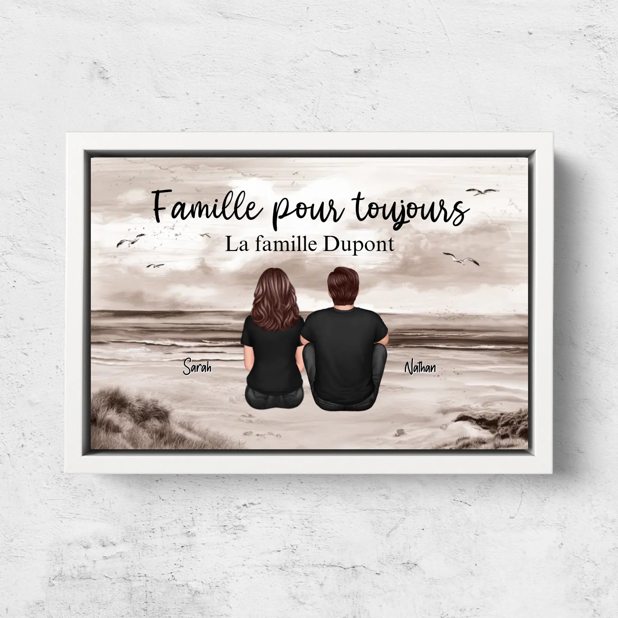 Toile personnalisée “Famille pour Toujours“