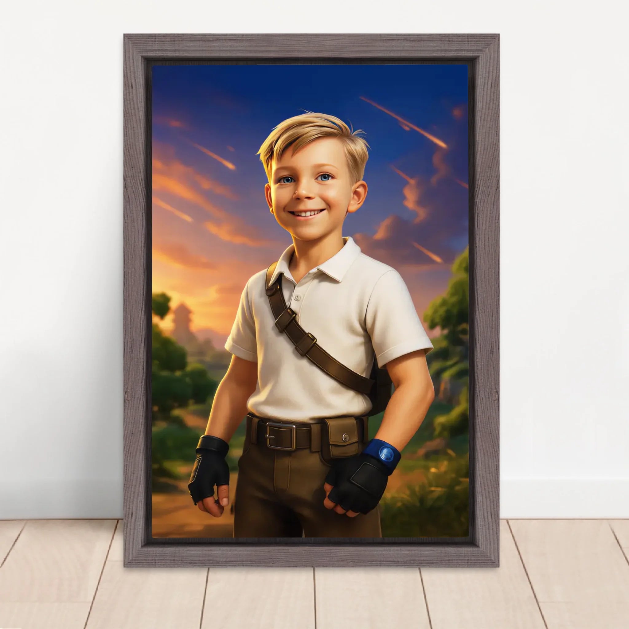 Vertical Framed Canvas-Oak 2026
