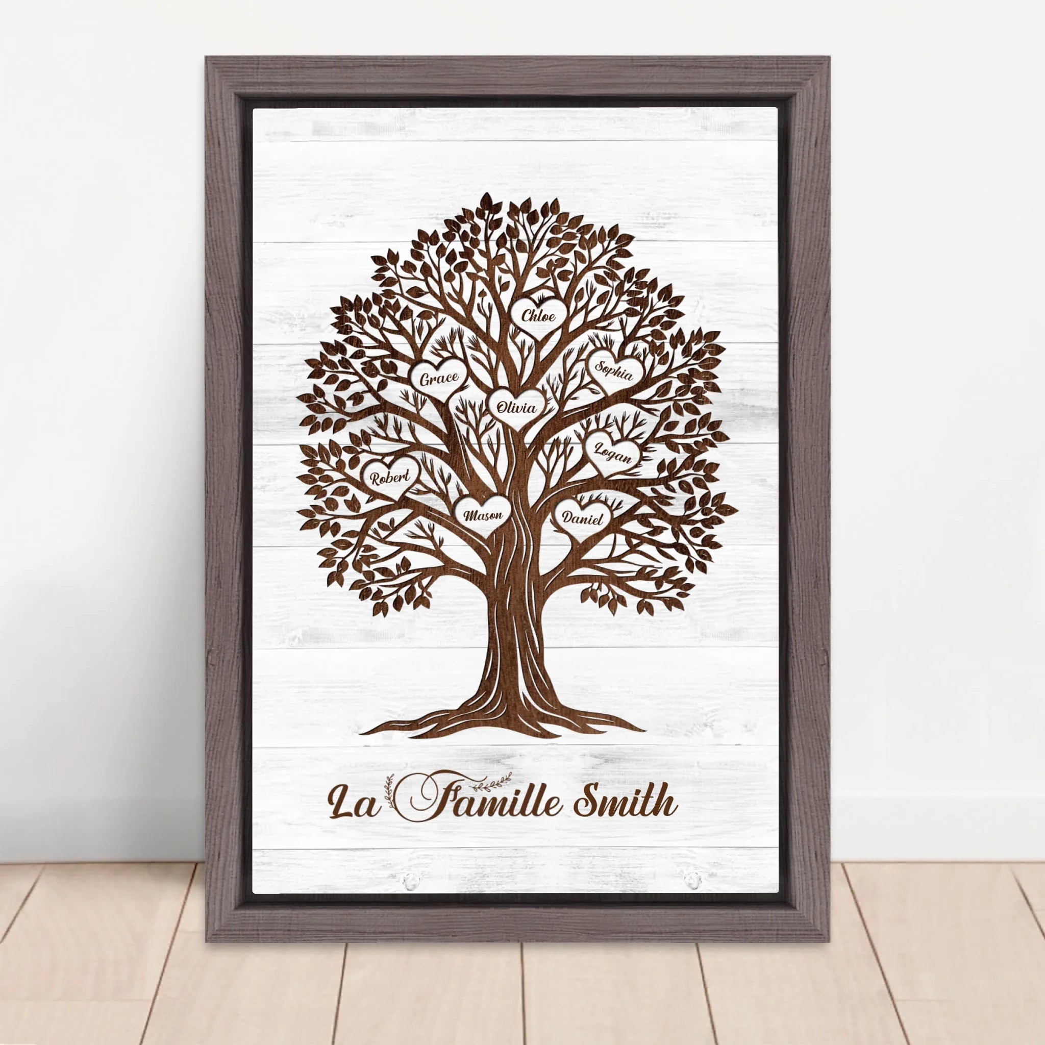 Vertical Framed Canvas-Oak 2026