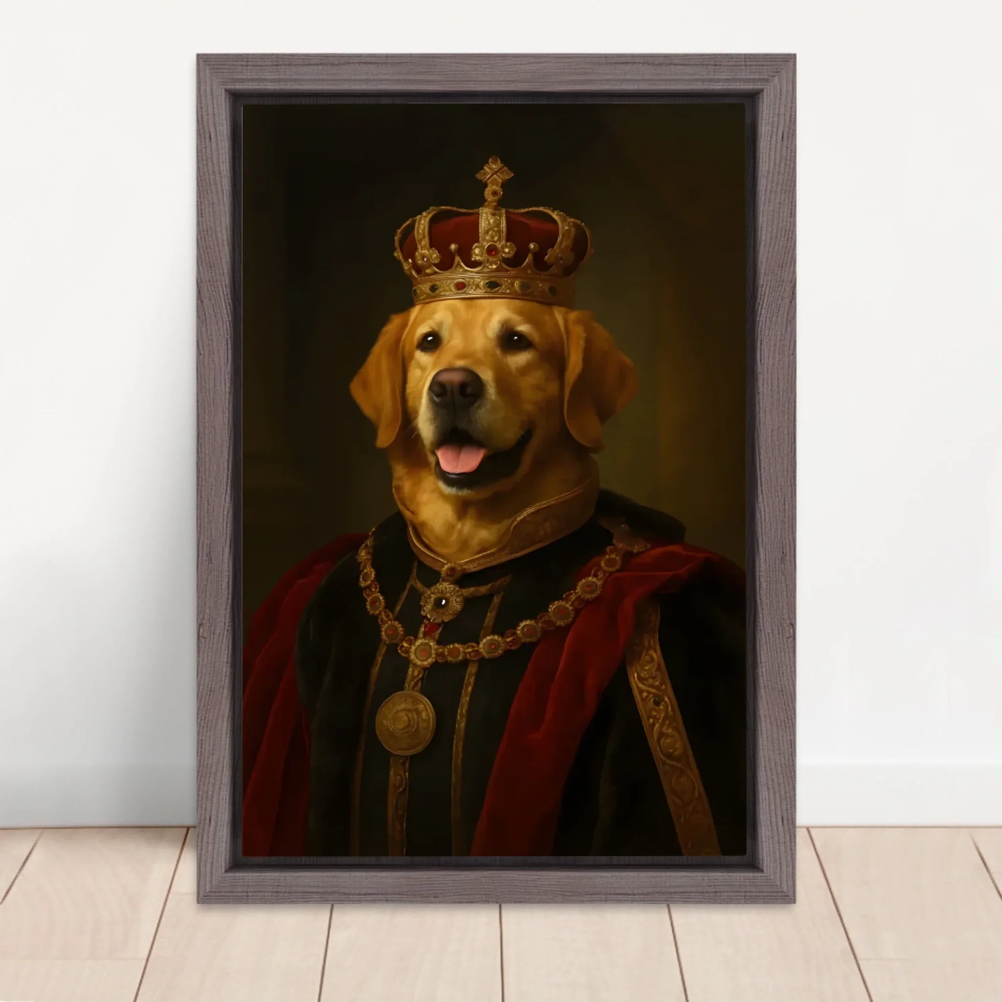 Vertical Framed Canvas-Oak 2026