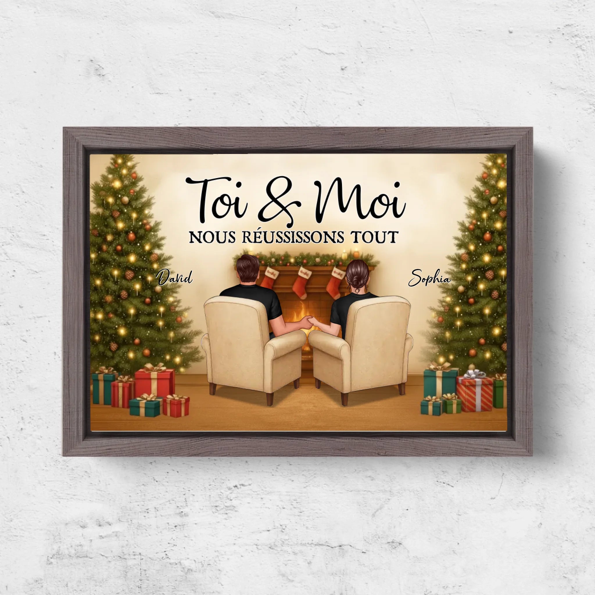 Horizontal Framd Canvas-Ovak