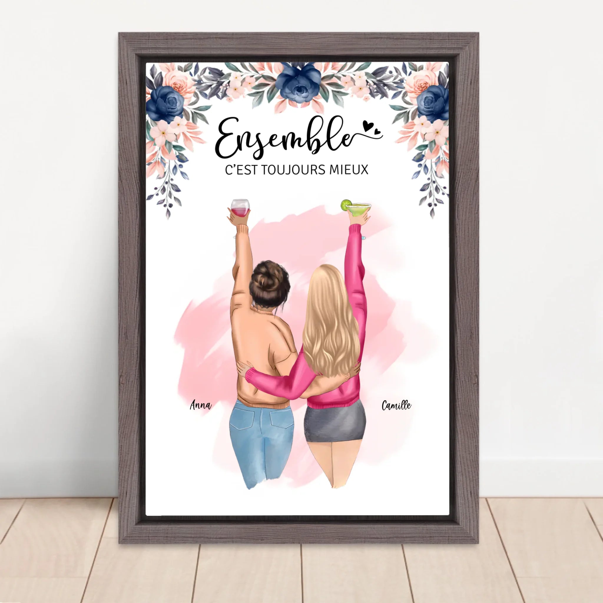 Vertical Framed Canvas-Oak 2026