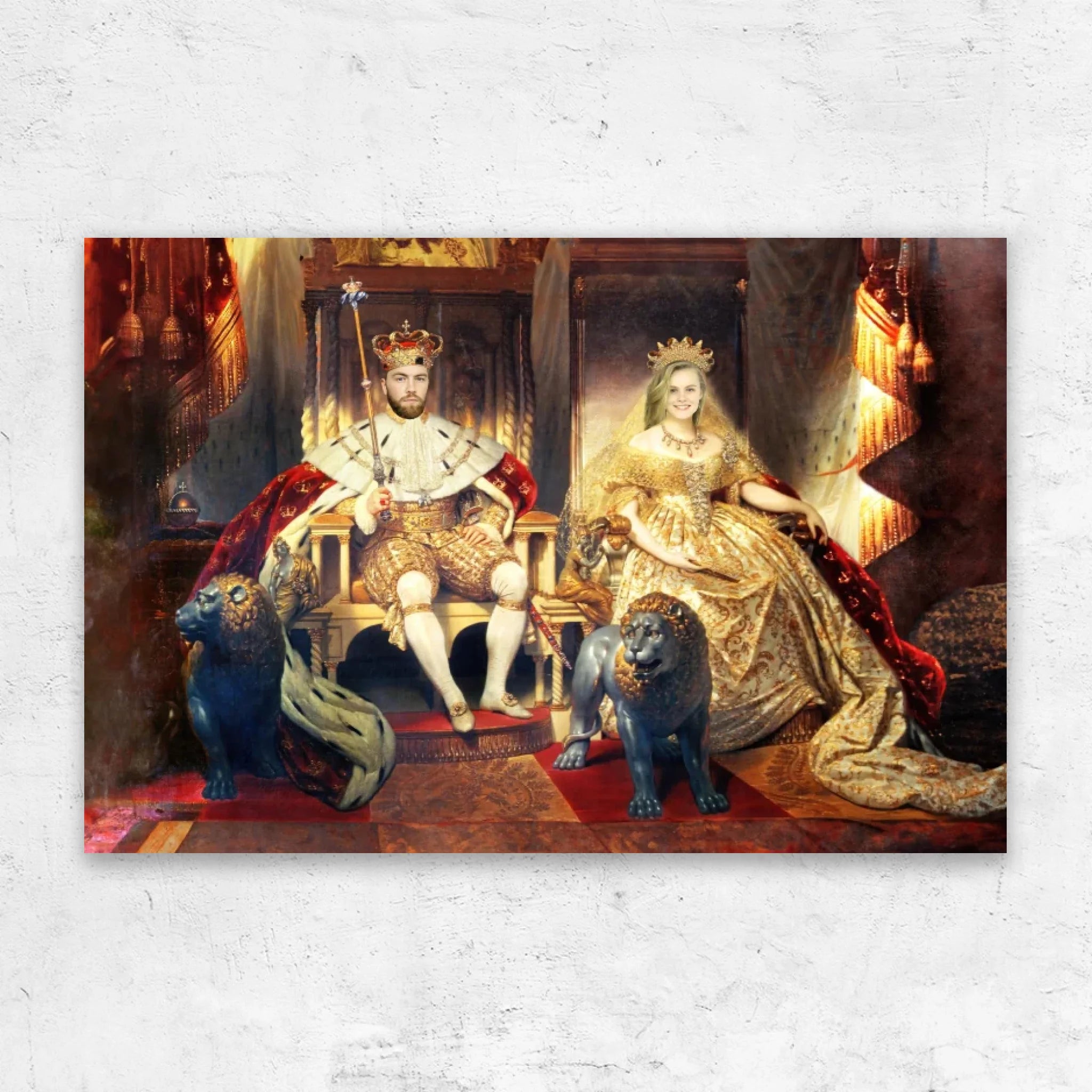 Toile personnalisée – Le Roi et la Reine