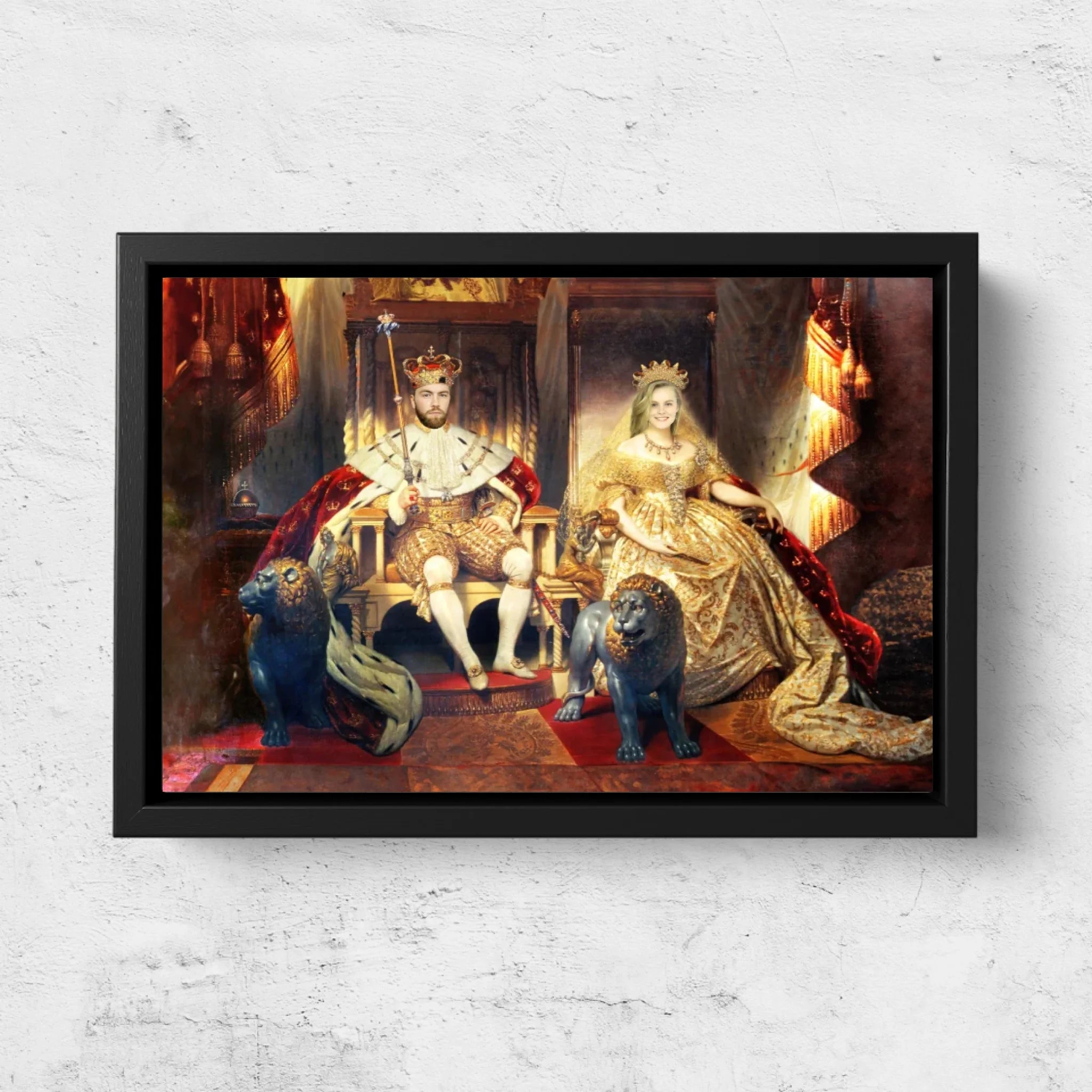 Toile personnalisée – Le Roi et la Reine