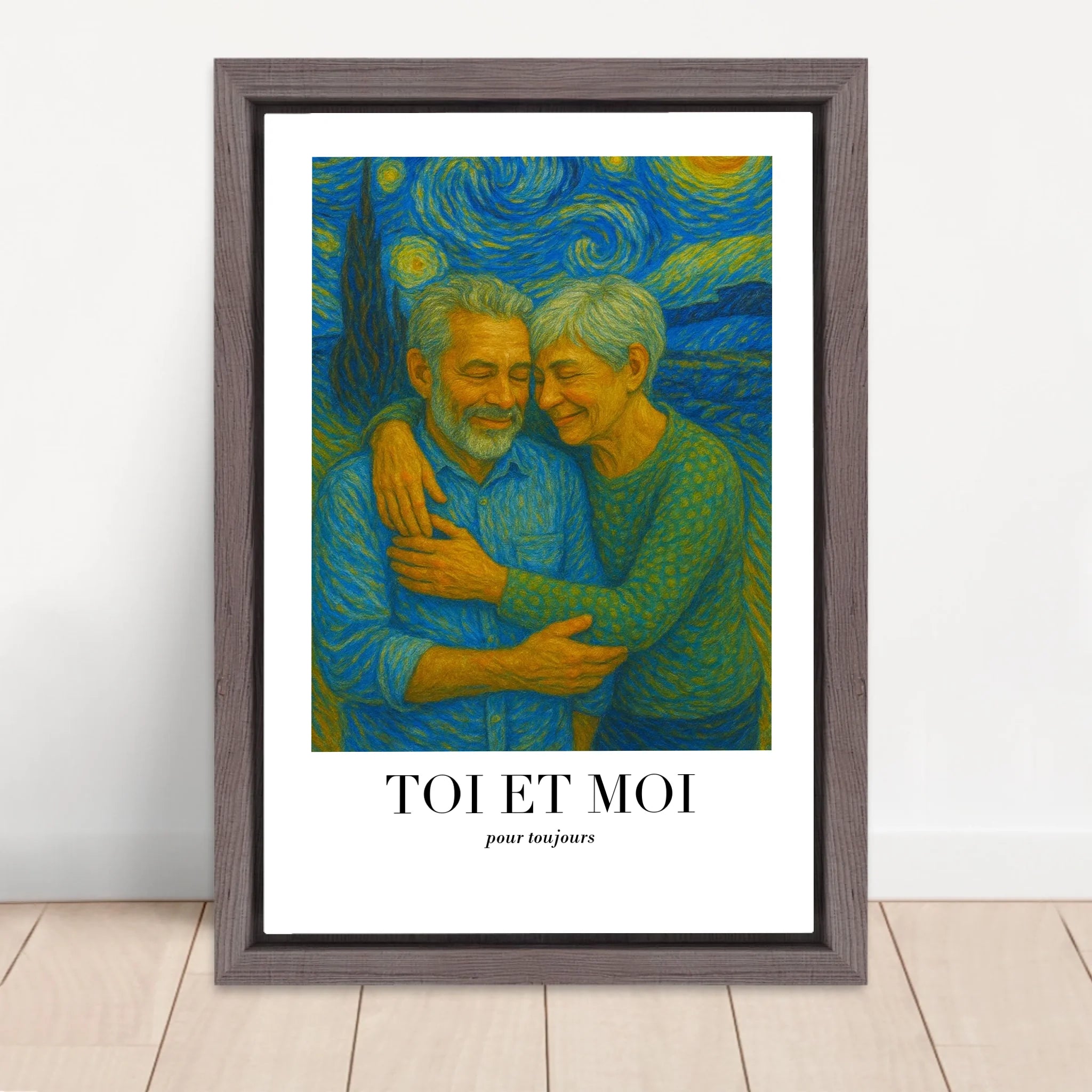 Vertical Framed Canvas-Oak 2026