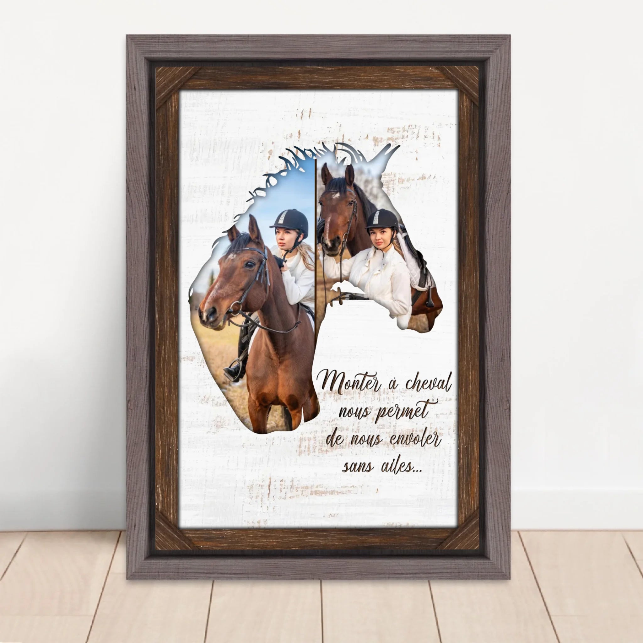 Vertical Framed Canvas-Oak 2026