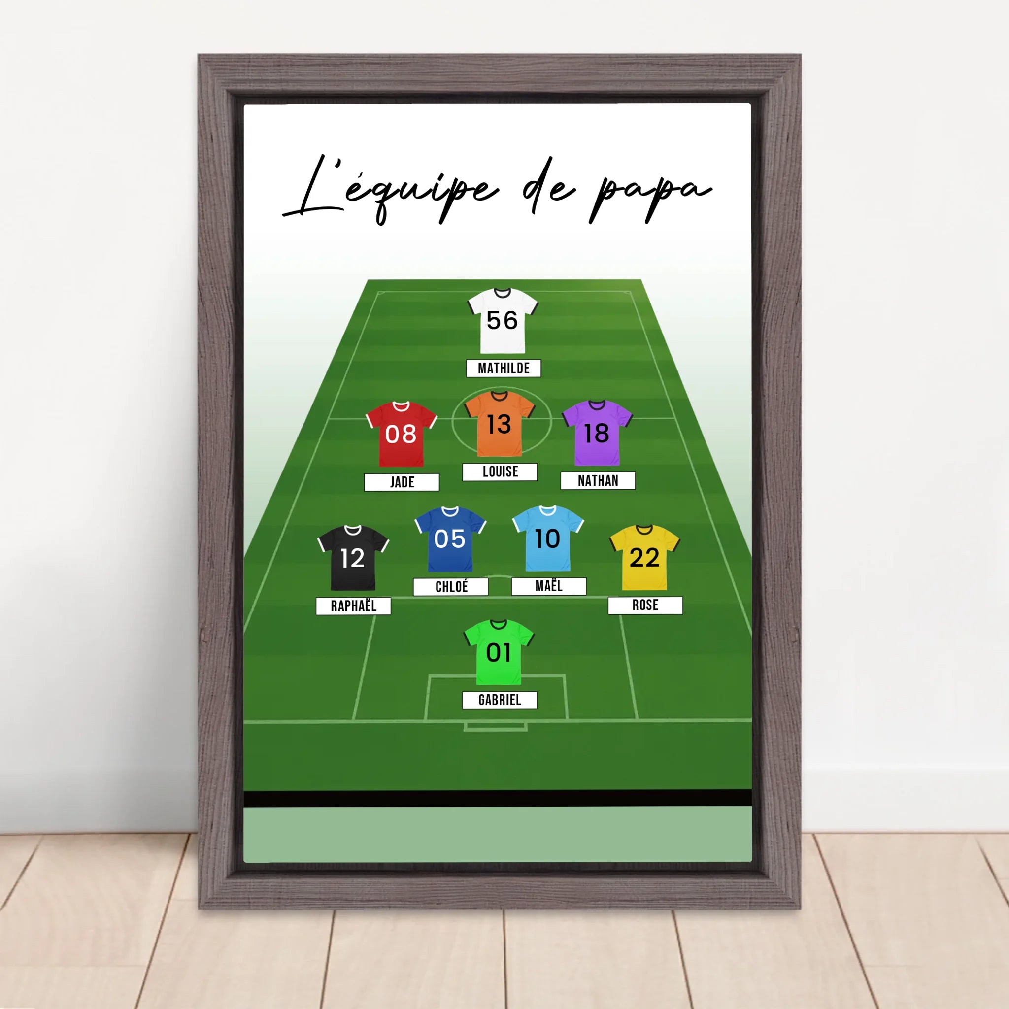 Vertical Framed Canvas-Oak 2026