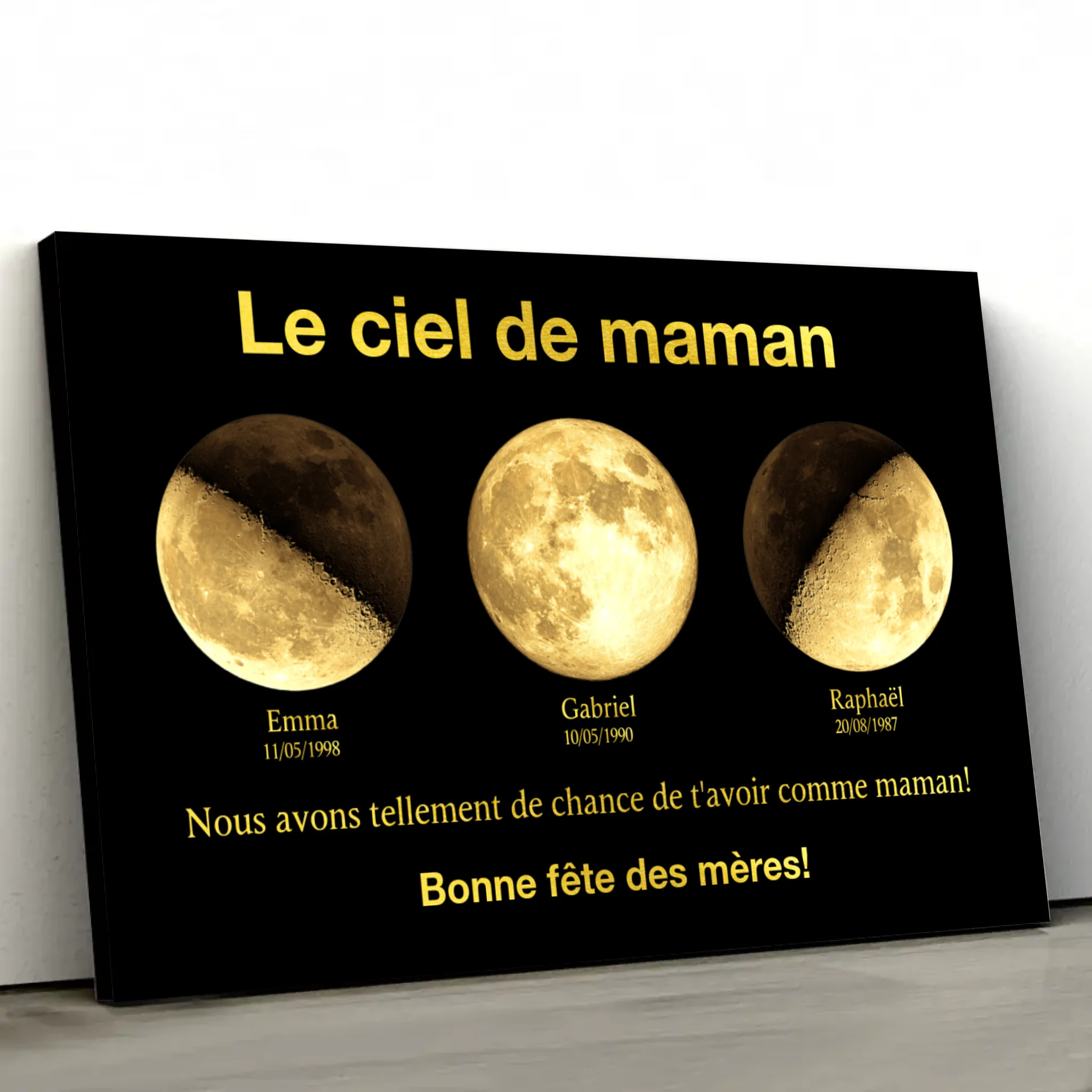 Toile personnalisée "L'univers de maman"